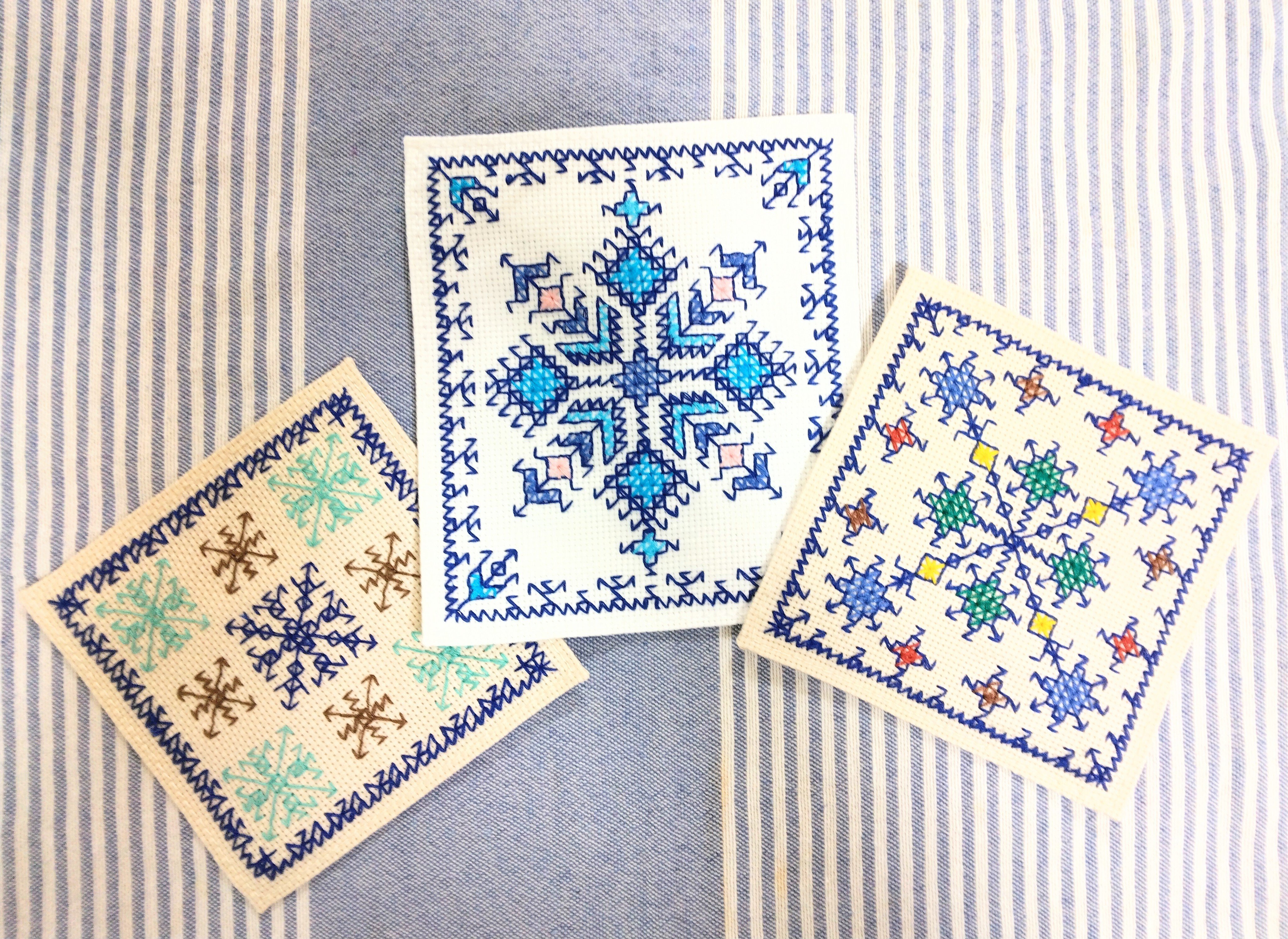 フェズ刺繍できた！ どうやって両面同じに？｜owarimao