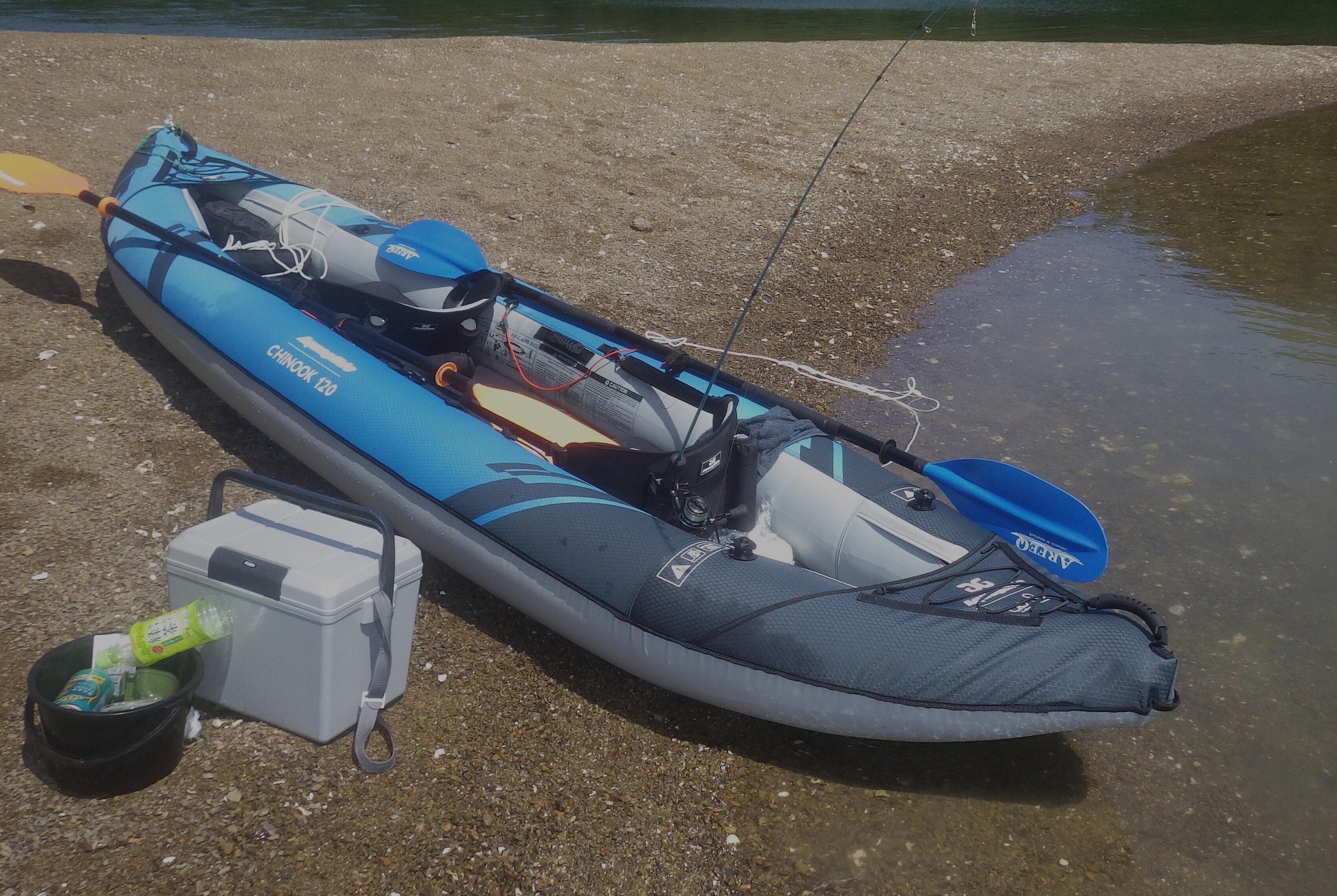 インフレータブルカヤック」で高知の海へ③大変な後片付けは川を利用