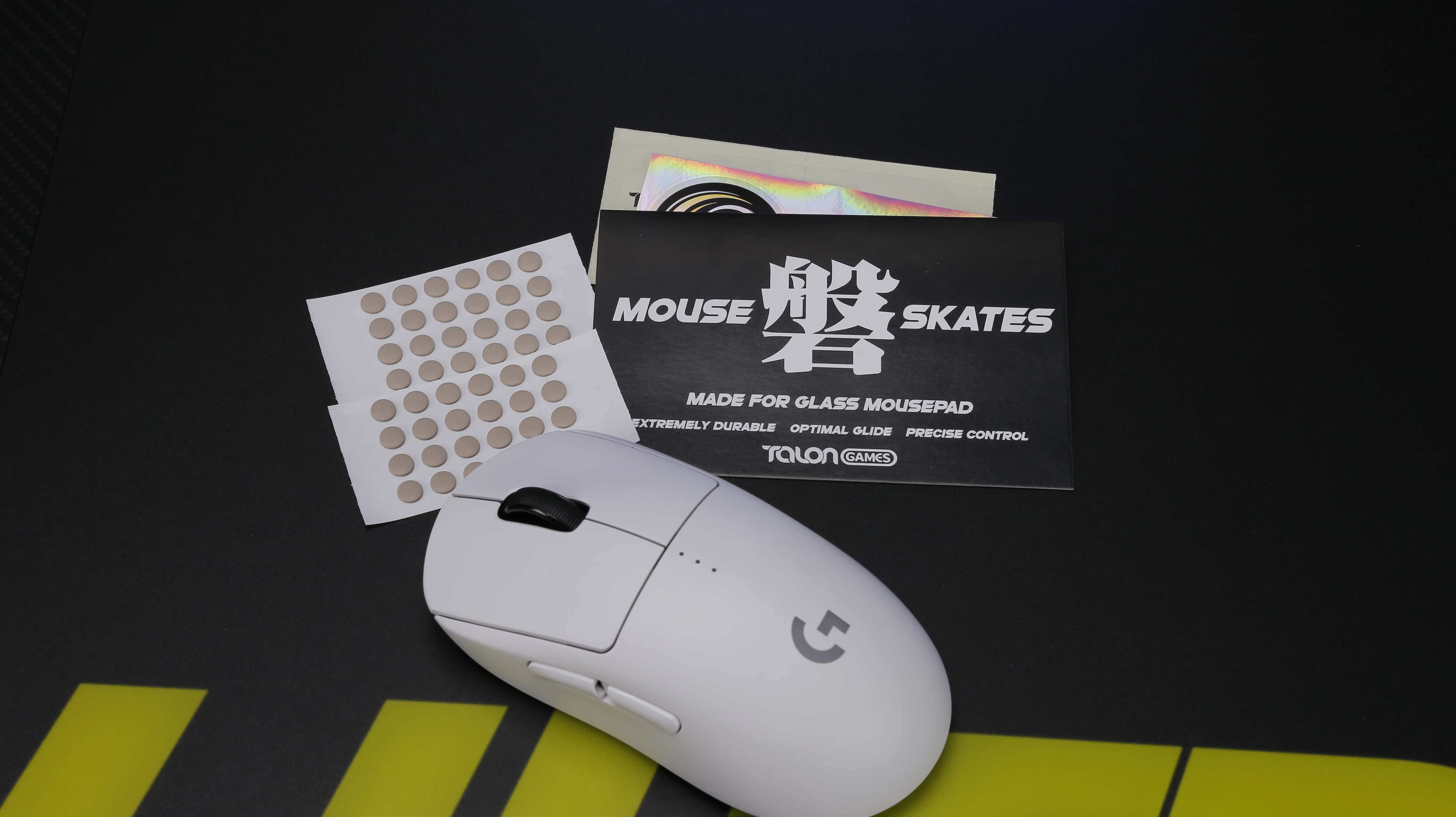 TALONGAME Glass Mousepad Dedicated Mouse Skates 