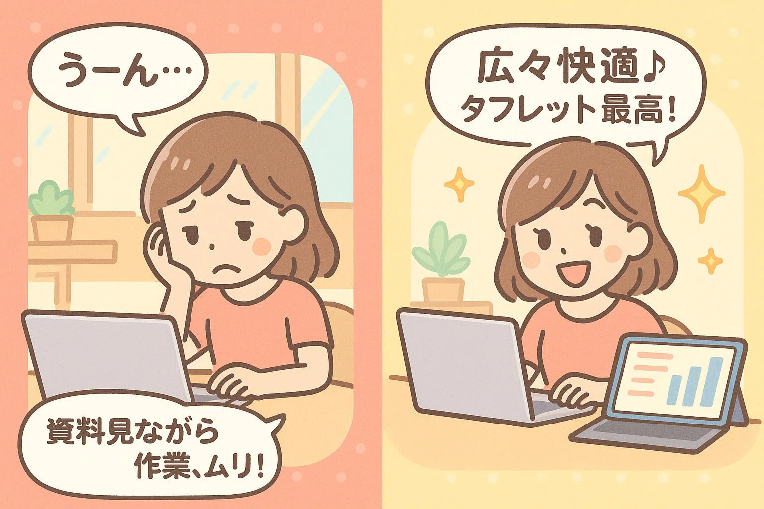 タブレットがPCの“2画面目”に！セカンドモニター活用術｜中古パソコン 