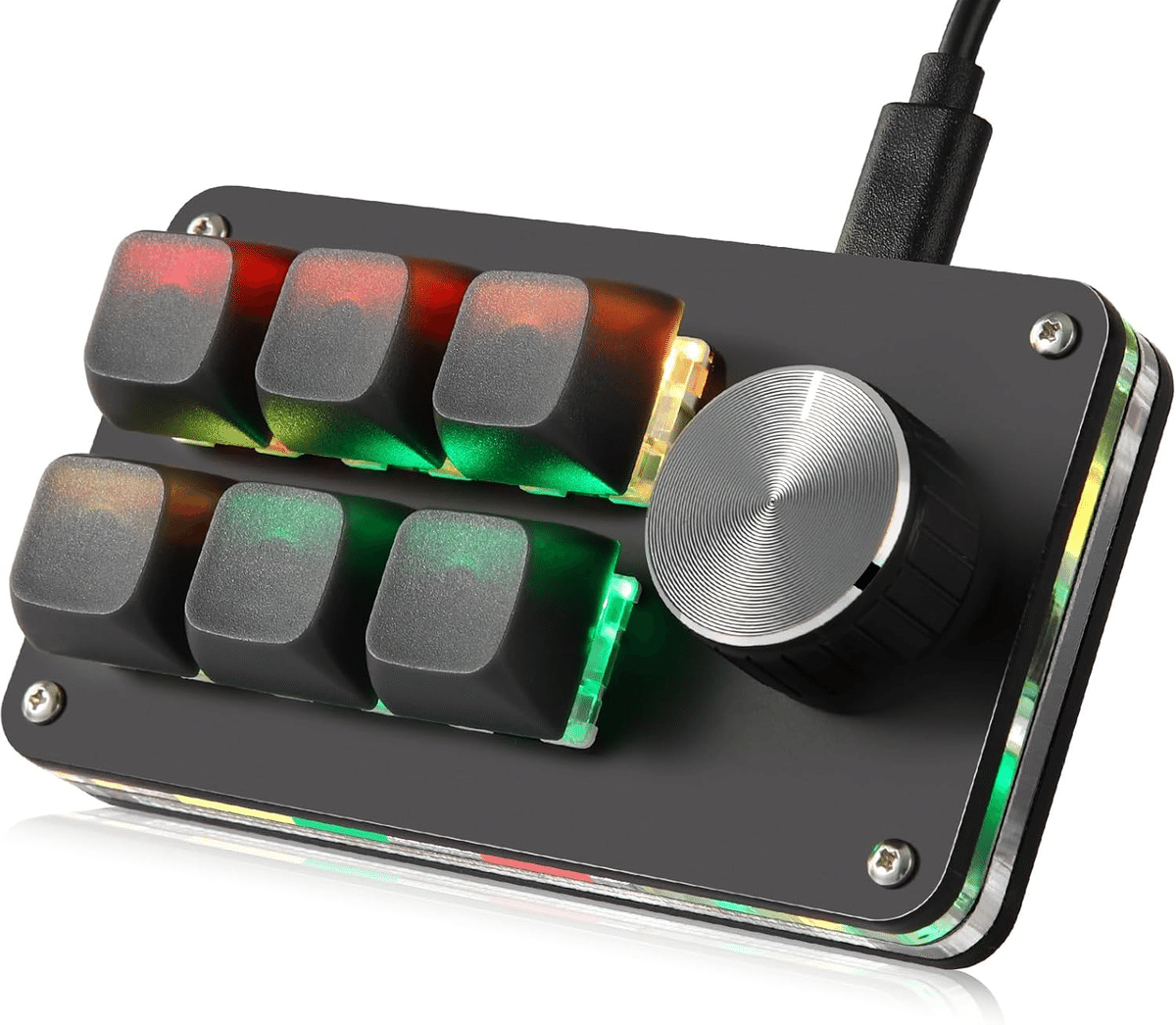 Koolertron 6キー1ノブ プログラマブル左手デバイス｜GetGadgetGot