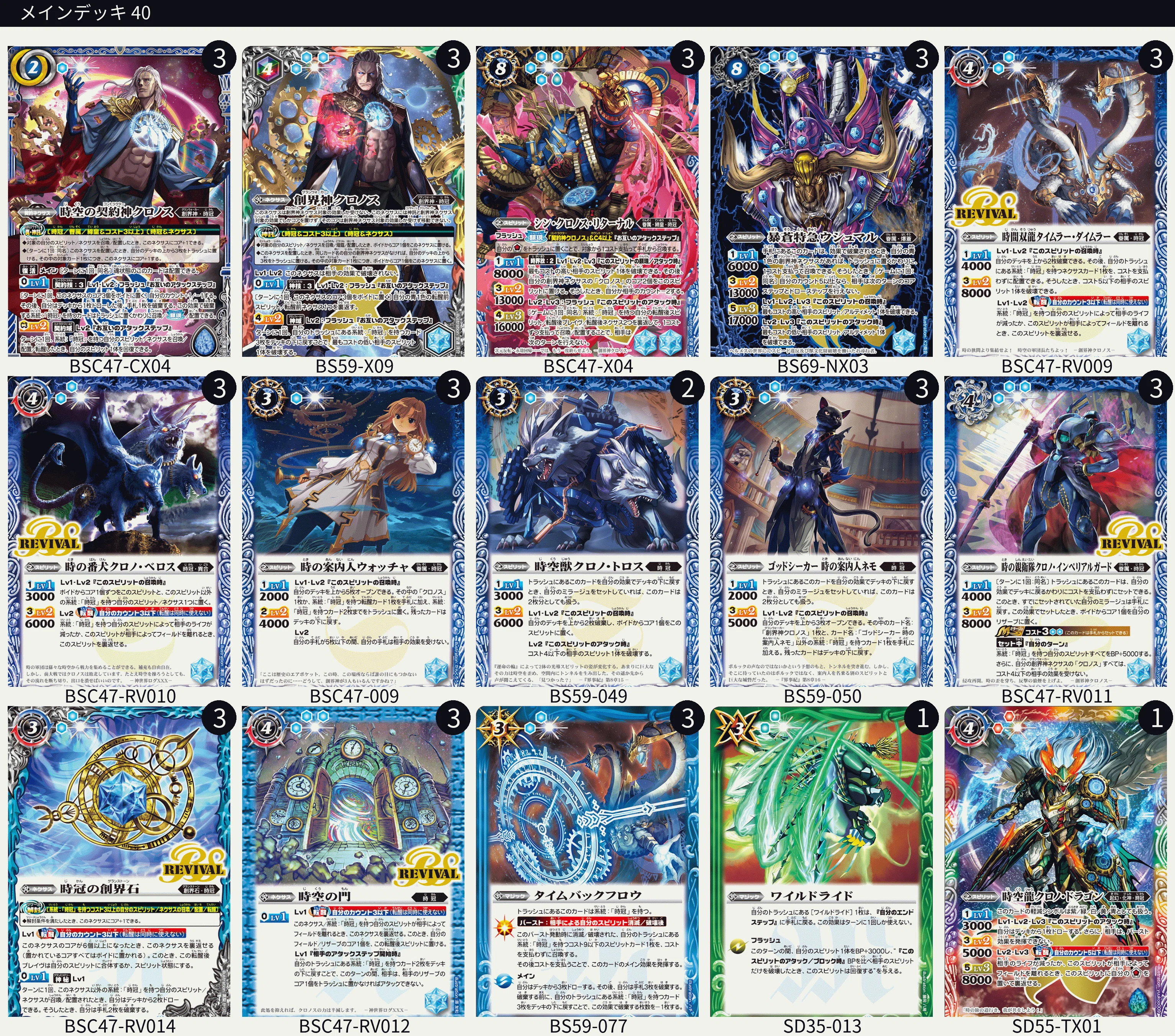 契約神クロノス 時冠 デッキパーツセット 43枚 フルレート シークレット 殴り書き時冠｜ポポメルチャ