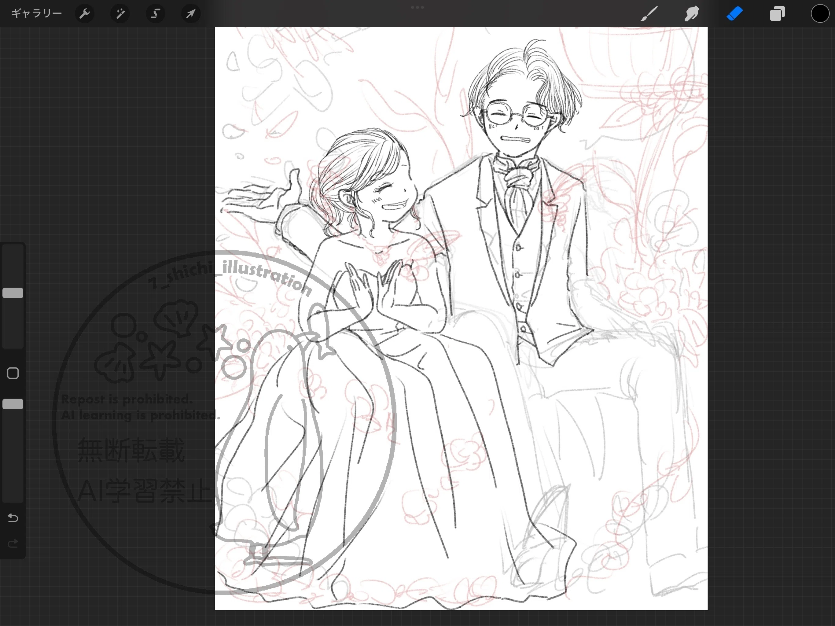 I thought I'd draw something June-like while it's still June｜しち