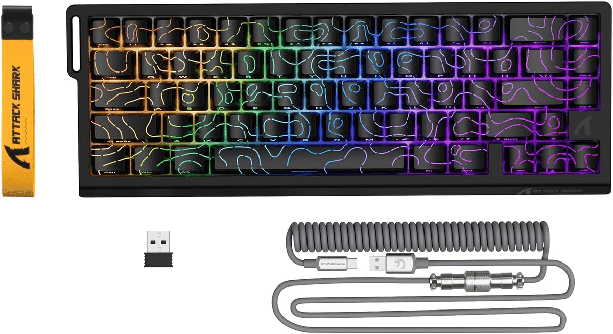 ATTACK SHARK X68PRO HE ゲーミングキーボード 黒｜GetGadgetGot