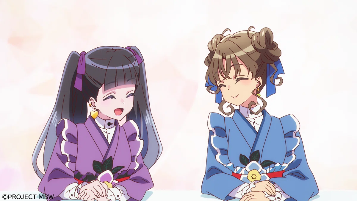 前橋ウィッチーズ第8話、マイとアズがメイクの話で意気投合するシーン