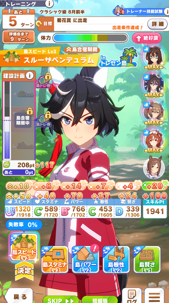 クラシック級のトレーニング