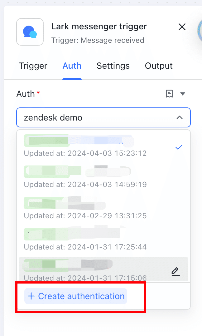 Lark AnyCross テンプレート】チケット詳細を Lark ボットで表示する
