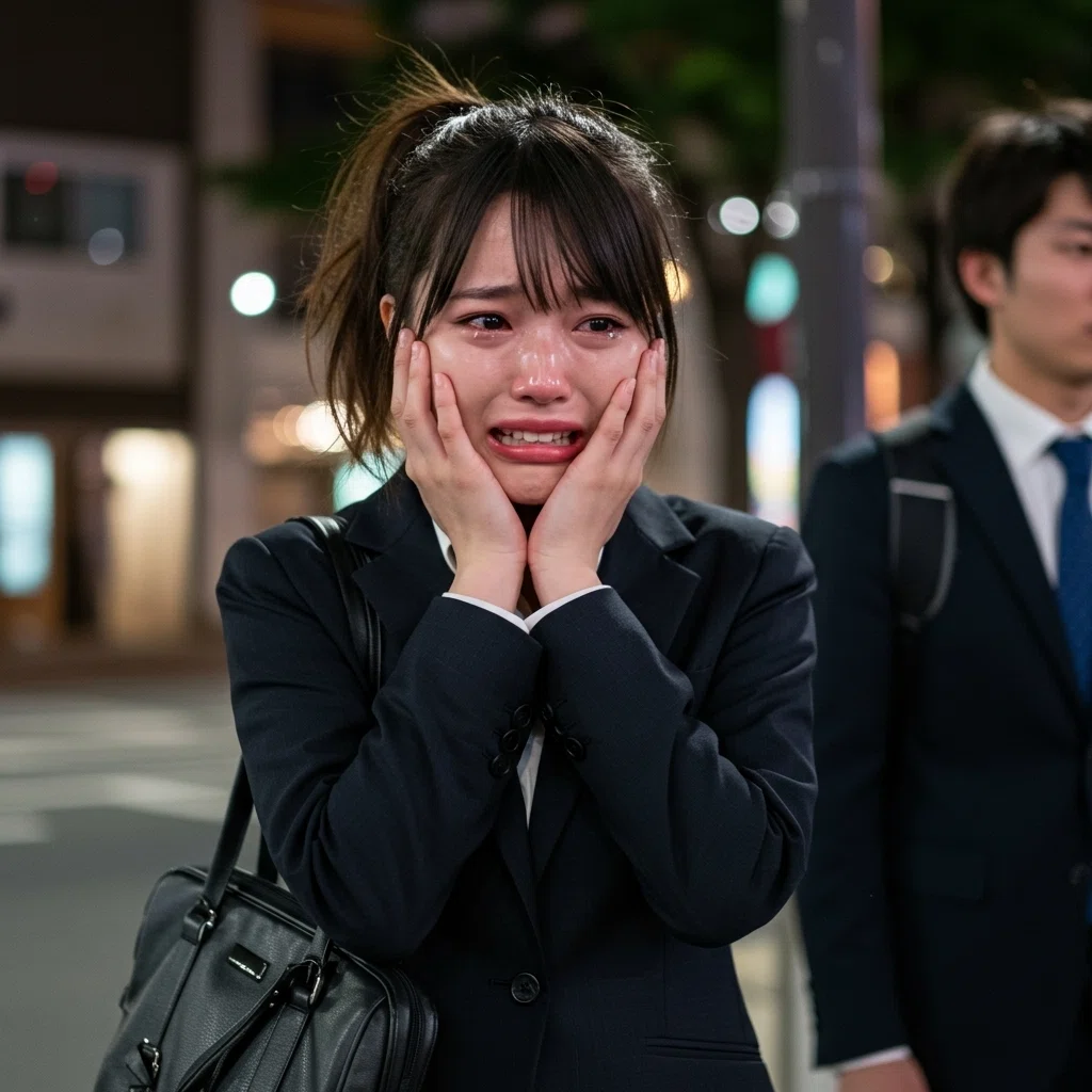 AI画像 販売 涙 泣く 号泣 美人 美女 ＜30枚＞（有料300円：写真販売中）01