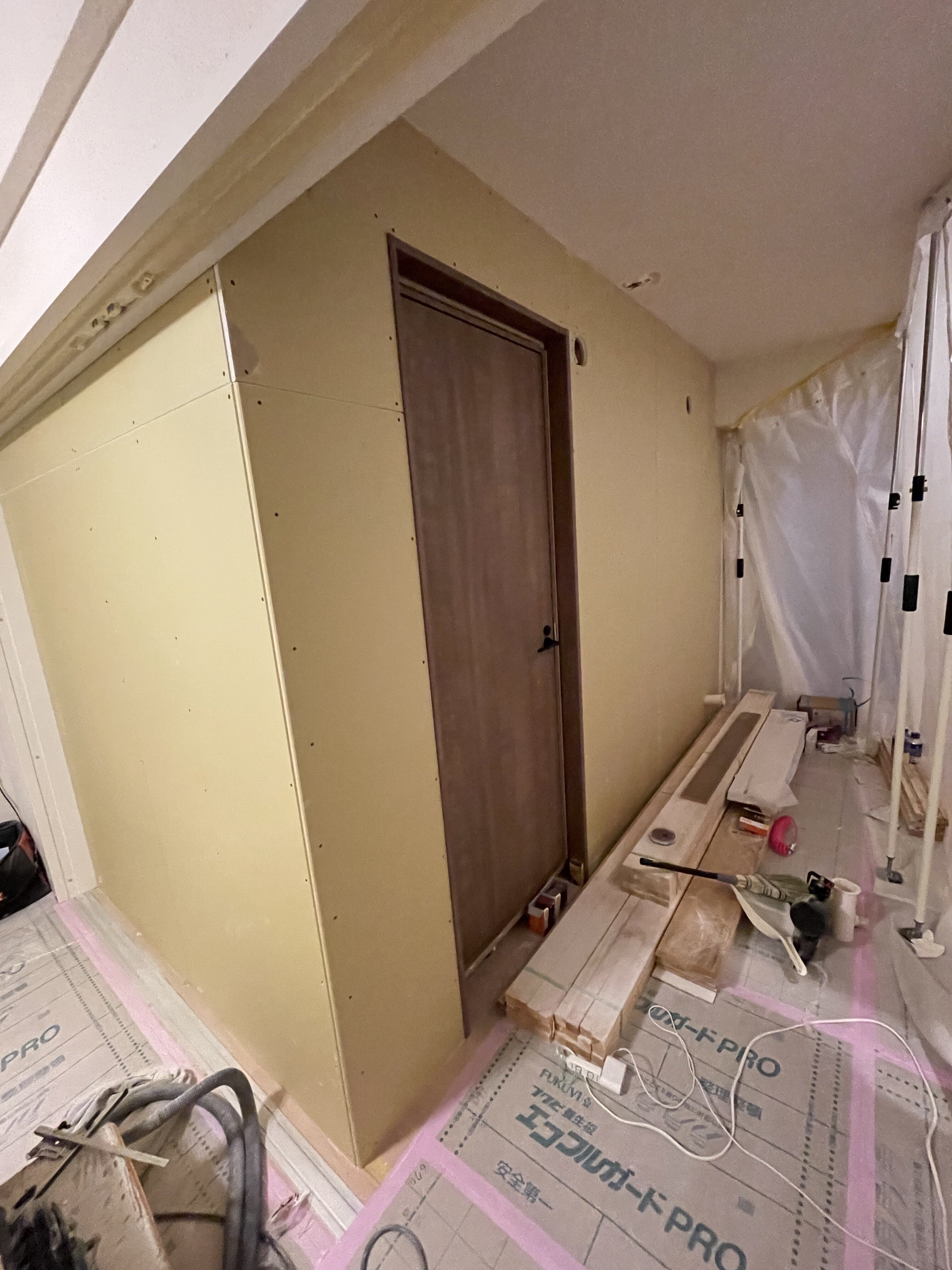 スタジオアップグレード計画その4（防音室の箱が完成