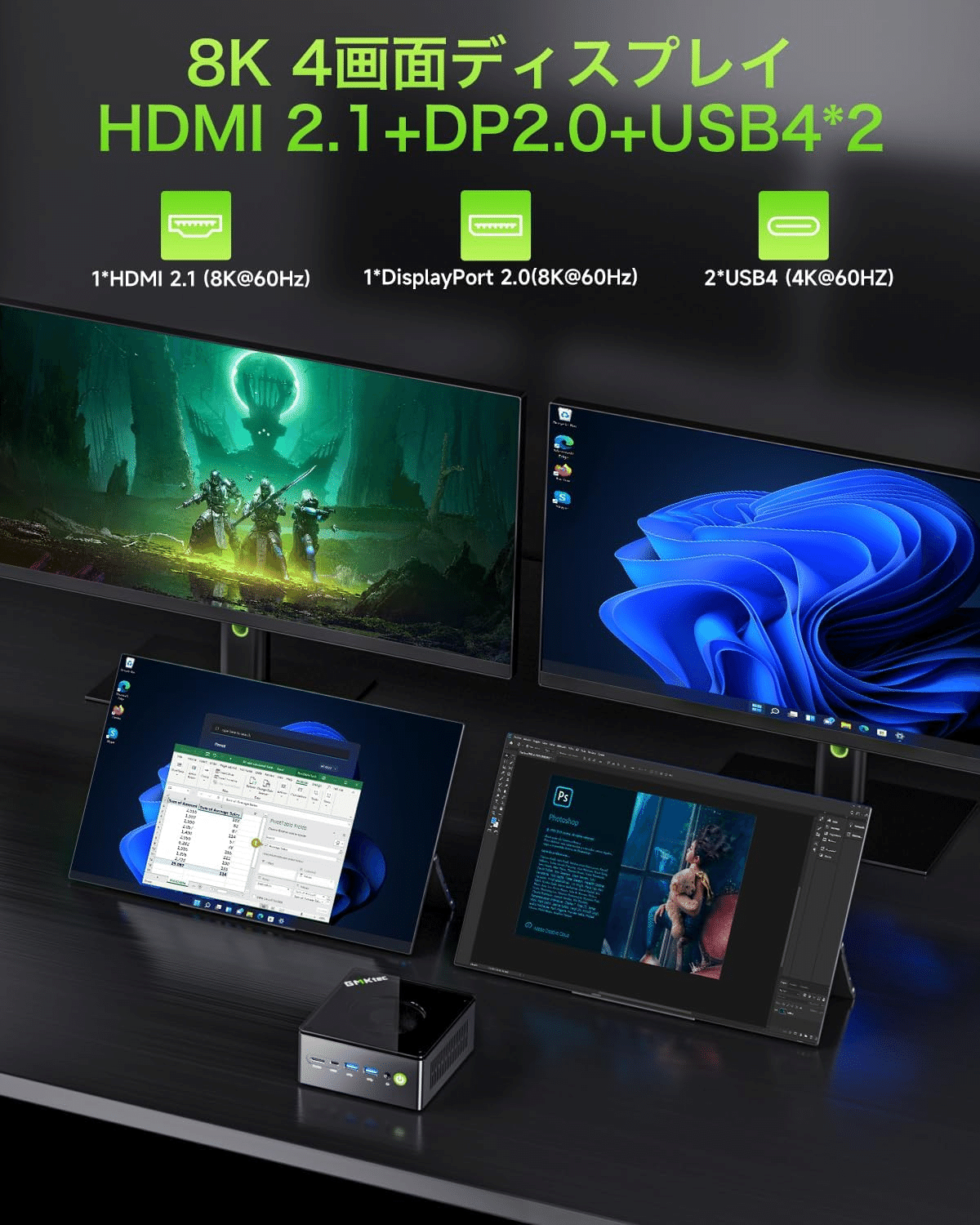 GMKtec NucBox M7 ミニPC 32GB 2TB｜GetGadgetGot