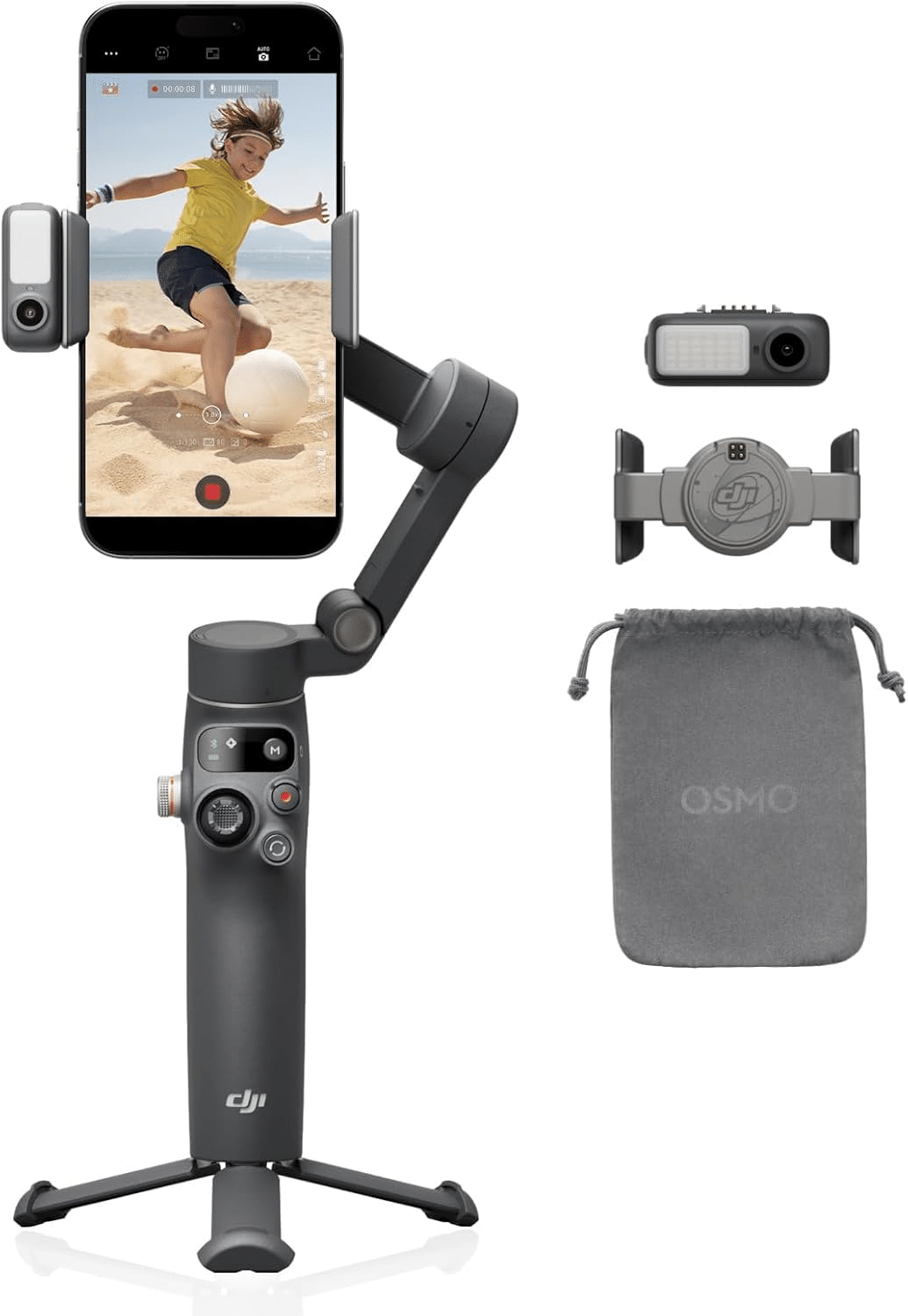 505720 Osmo Mobile SE 3軸スマホジンバル+ ライト Amazon.co.jp: DJI