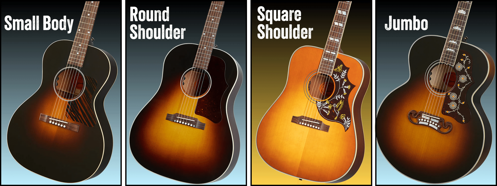 コラム】ギブソン・ハミングバードとダヴの違いについて（知ってて