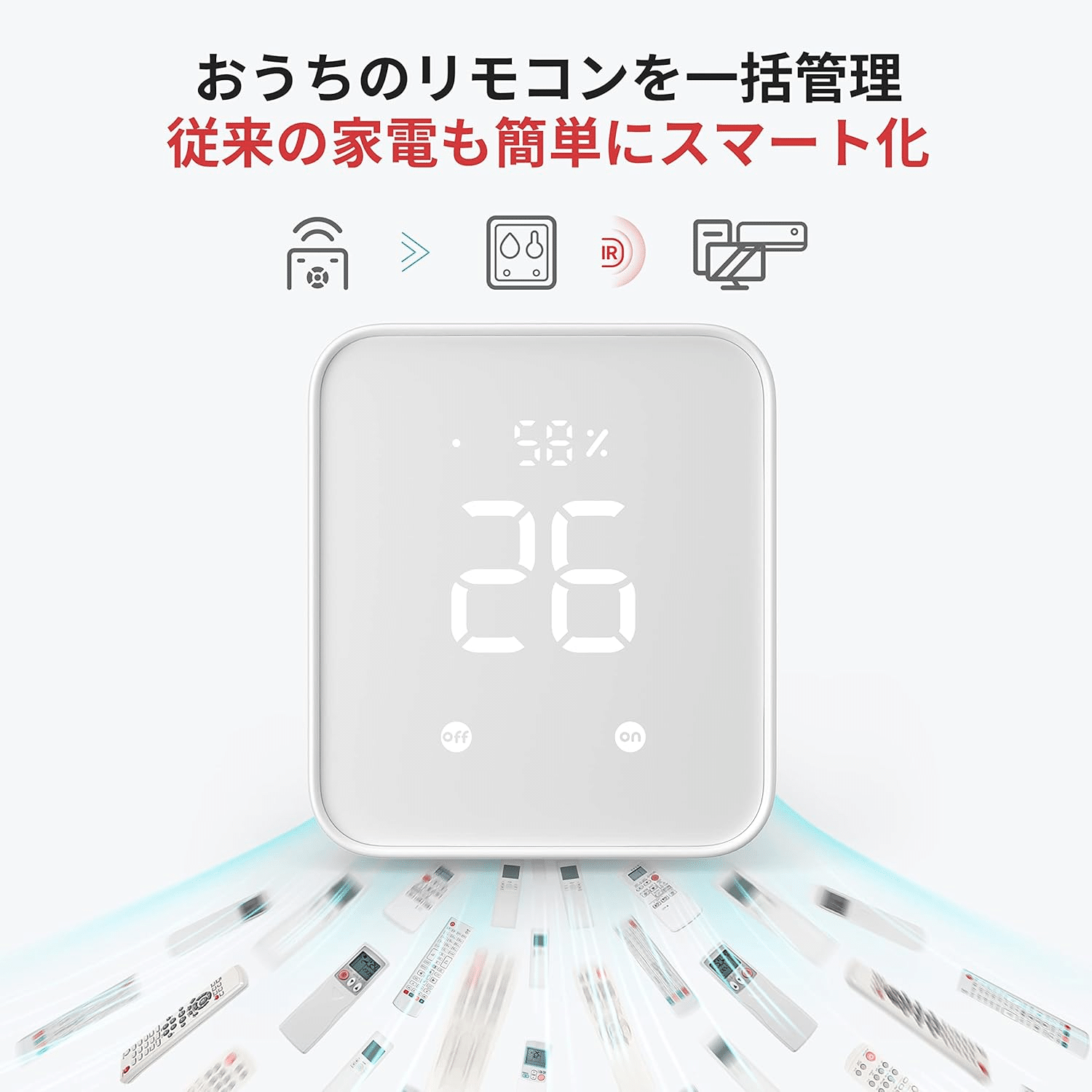 SwitchBot ハブ2 スマートリモコン 温湿度計付き｜GetGadgetGot