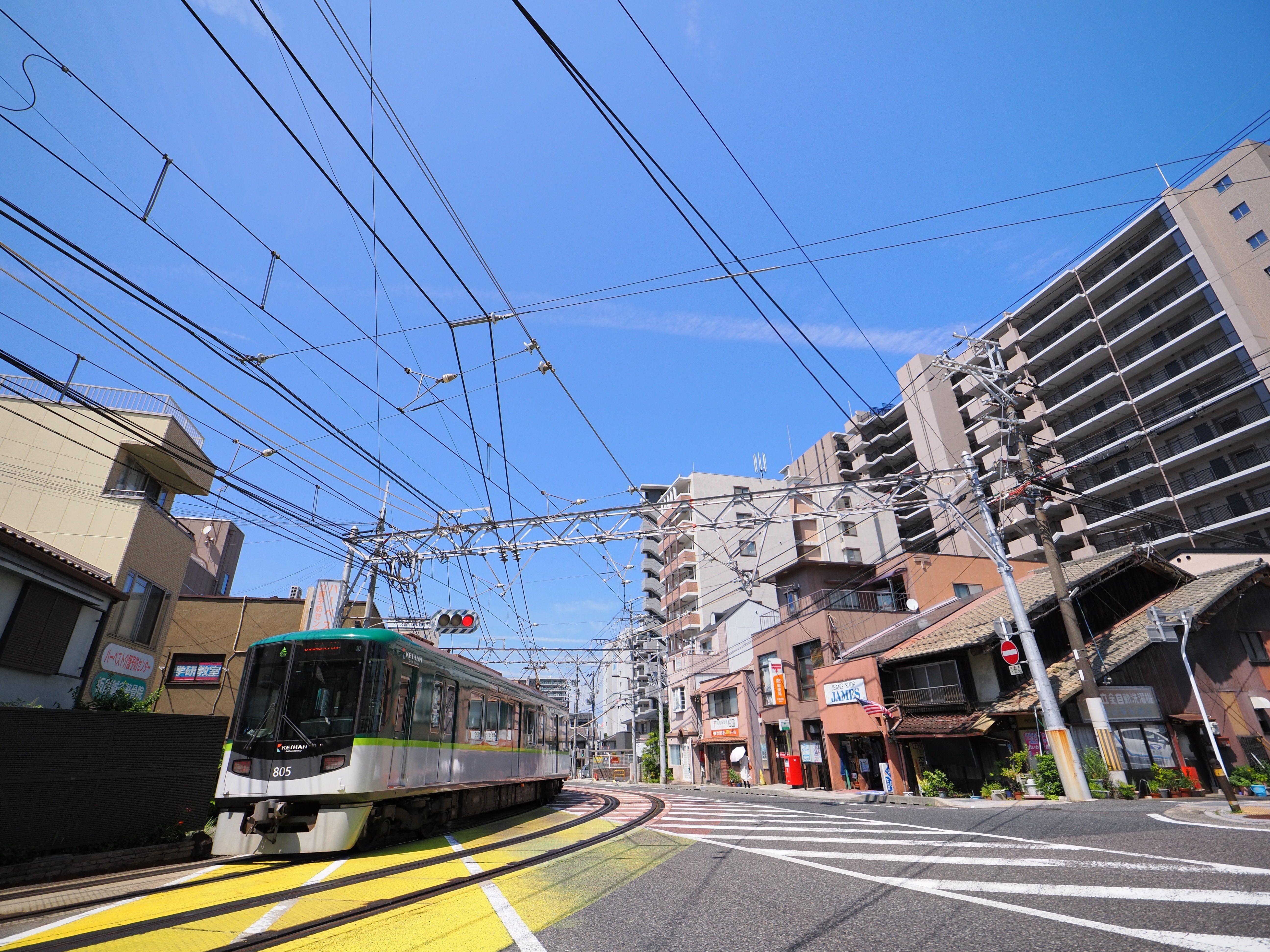 謙信号 中峰 通過　 徒歩電鉄＞逢坂の関 ～京阪電鉄京津線～｜OM SYSTEM RAIL