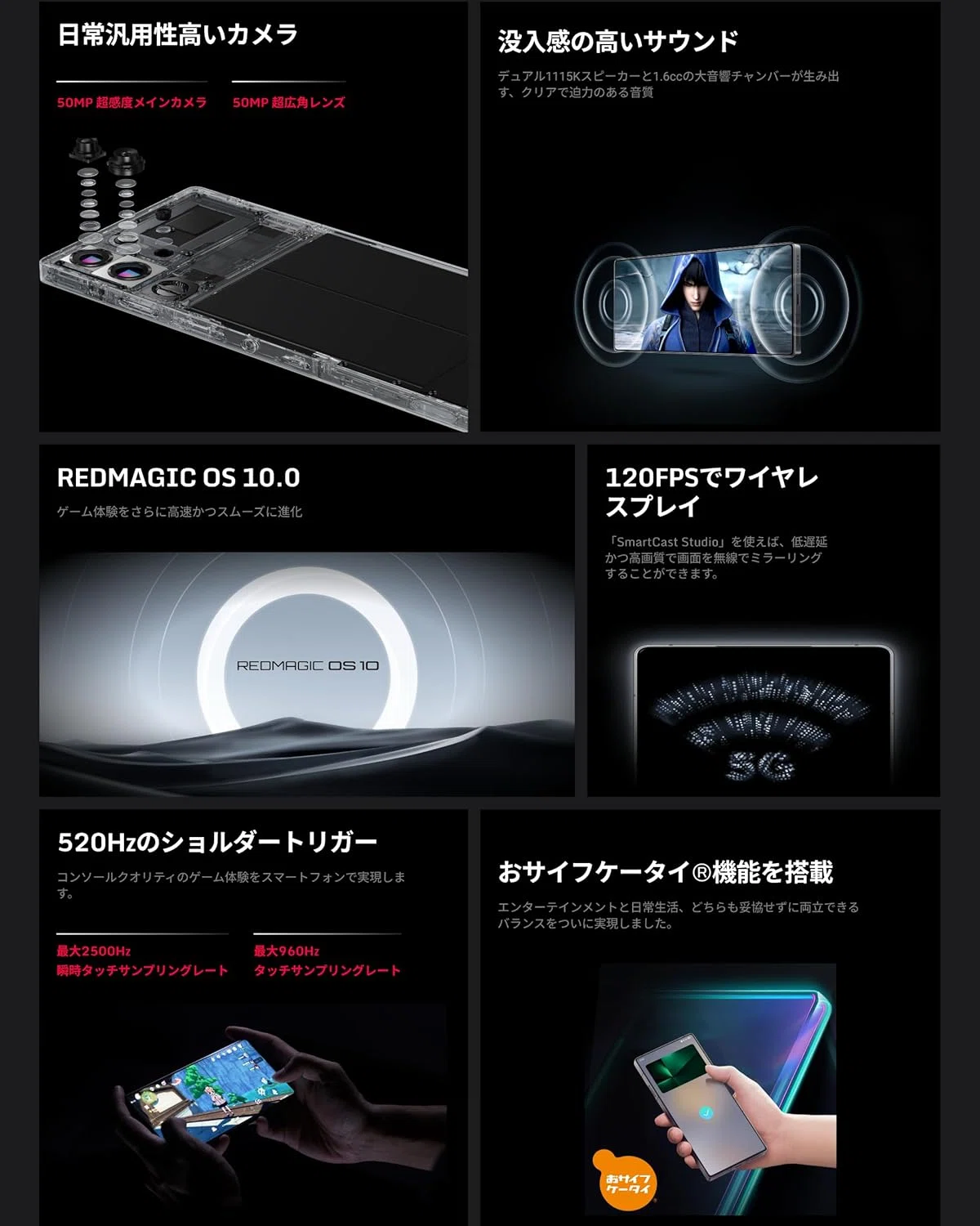 REDMAGIC 10 Pro Dusk 16GB 512GB ゲーミングスマホ｜GetGadgetGot
