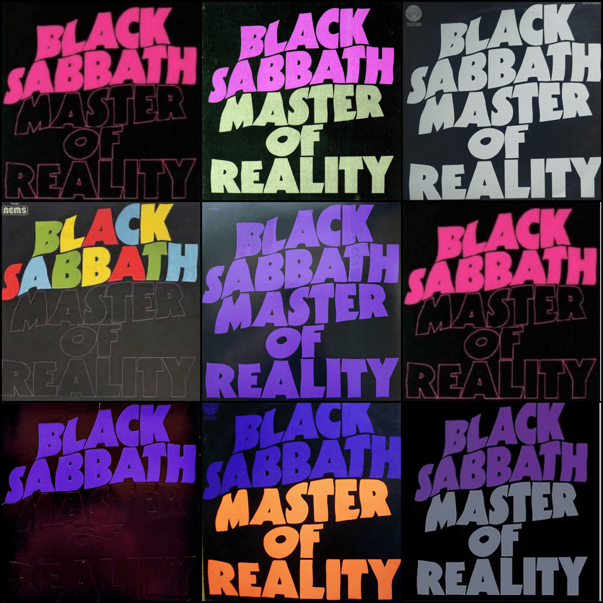 BLACK SABBATH Master Of Reality 1971年国内盤 見本盤（未開封
