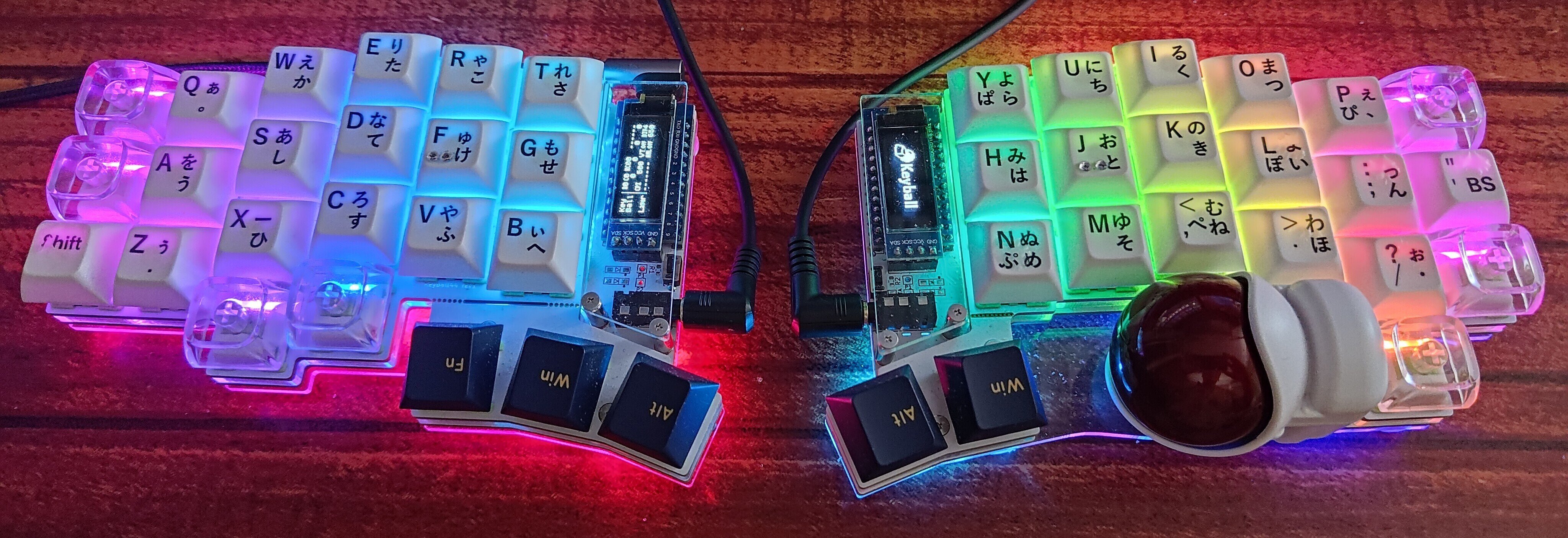 【ほぼ未使用】keyball44 Keyball44 黒／白 | Shirogane Lab