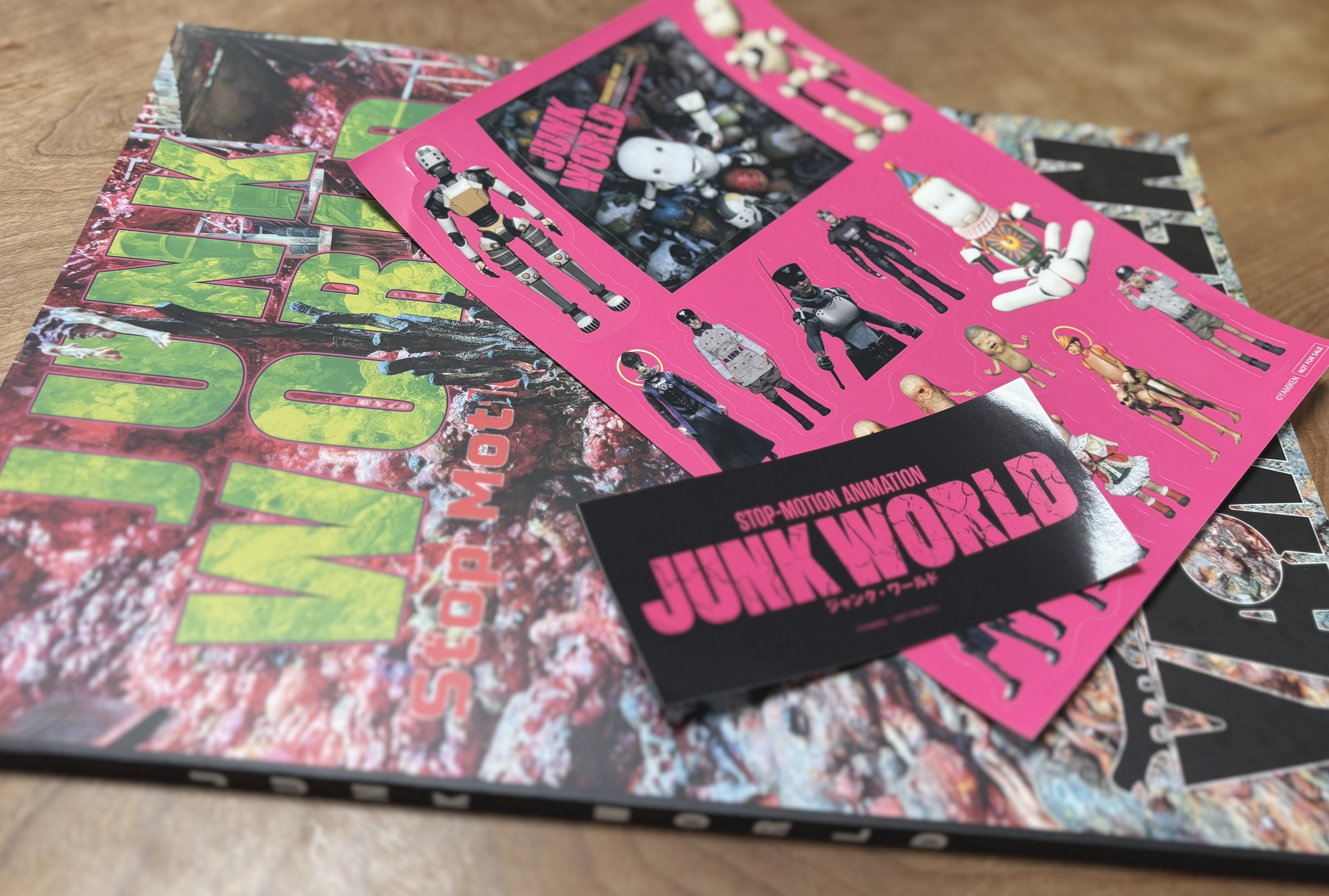 【激レア・一点物】映画JUNKWORLD ボボンボ　劇中使用オリジナル小道具 映画チラシサイト：JUNK WORLD