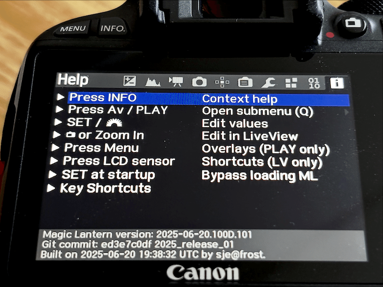 キヤノン機をカスタムする
