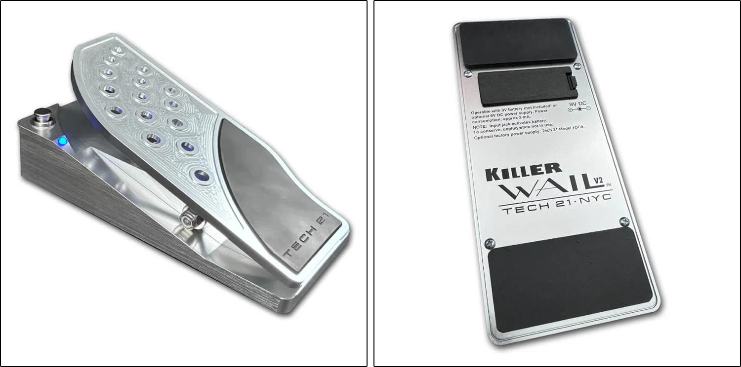 名器 TECH21 Killer Wail ワウペダルがバージョン2になって登場です