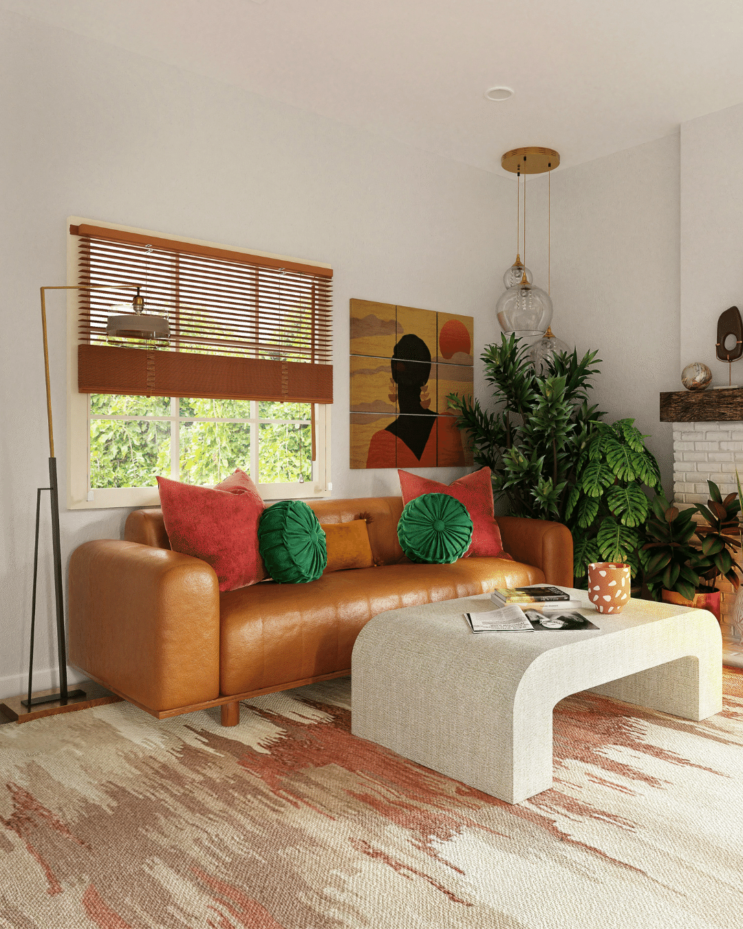 アート562　「記憶」　インテリアコーディネート カラフルなのにまとまって見える部屋のヒミツ｜れい子｜インテリア