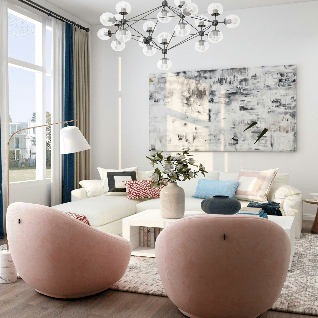 アート562　「記憶」　インテリアコーディネート カラフルなのにまとまって見える部屋のヒミツ｜れい子｜インテリア