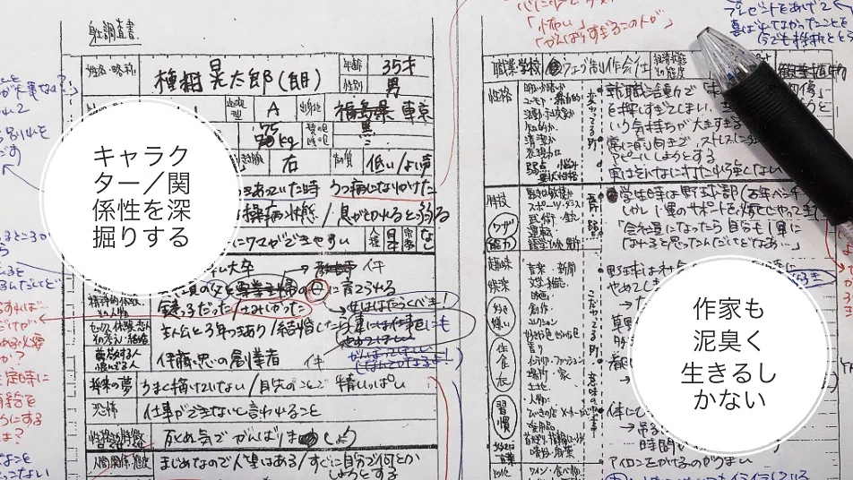 『わたし、定時で帰ります。』の種田晃太郎のキャラクター設定表。キャラクター／関係性を深堀りする