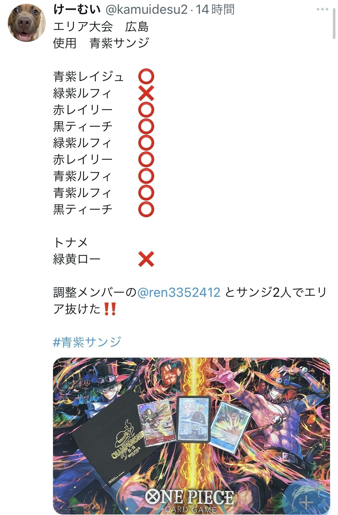 エリア予選2名突破！青紫サンジ解説！｜モロヘイヤ