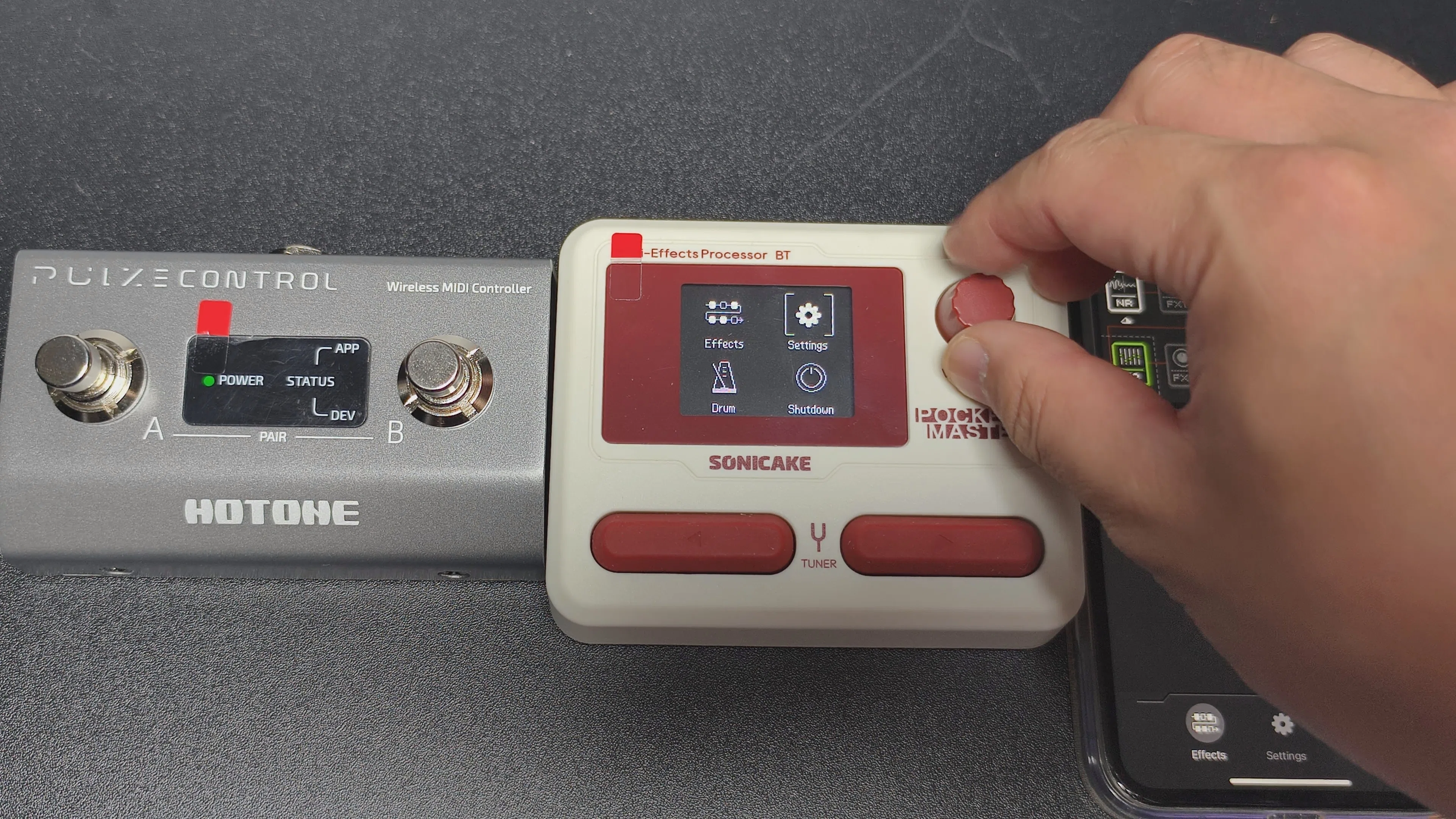Sonicake Pocket Master × Hotone Pulze Control MIDIコントローラー