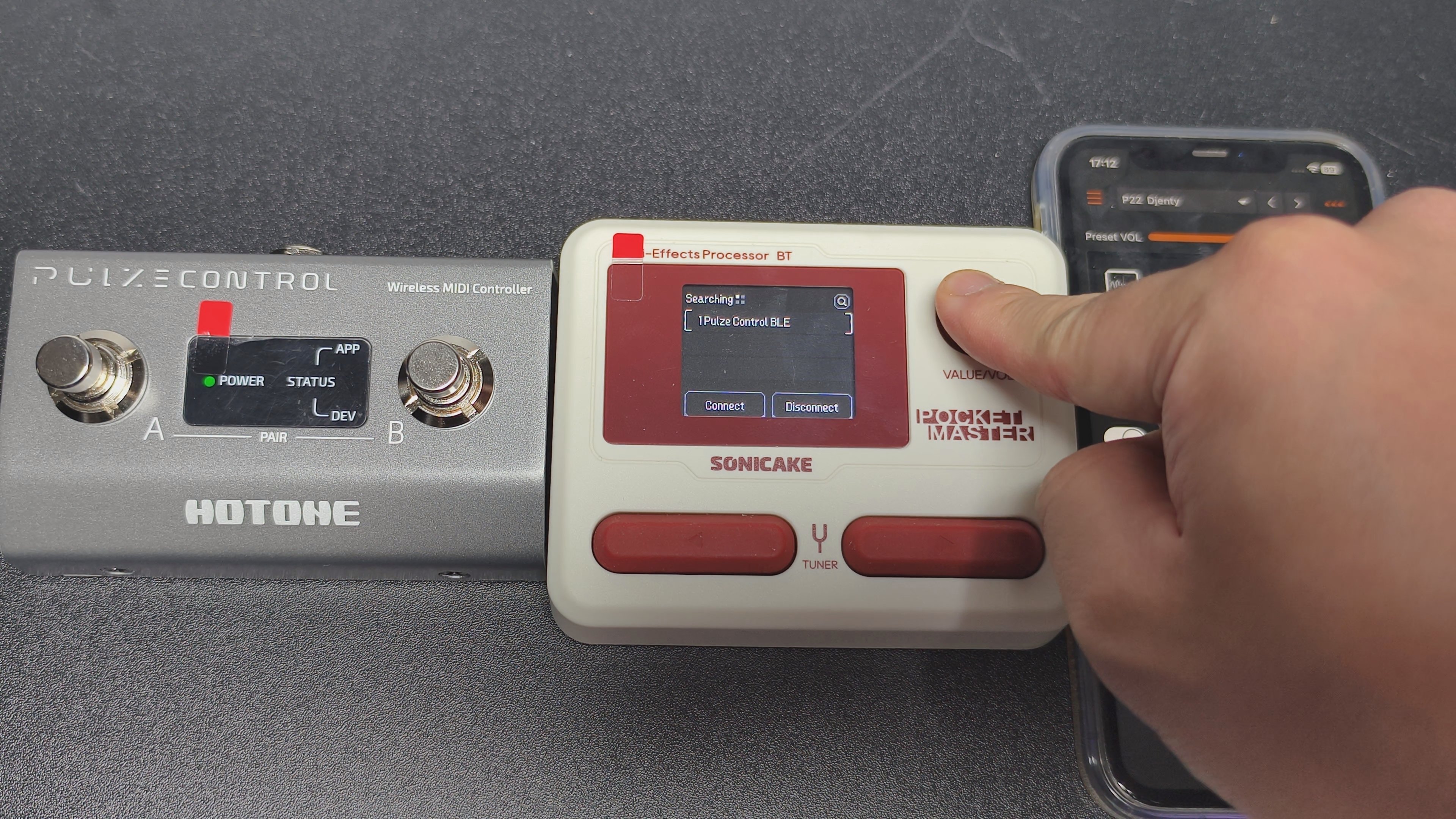 Sonicake Pocket Master × Hotone Pulze Control MIDIコントローラー