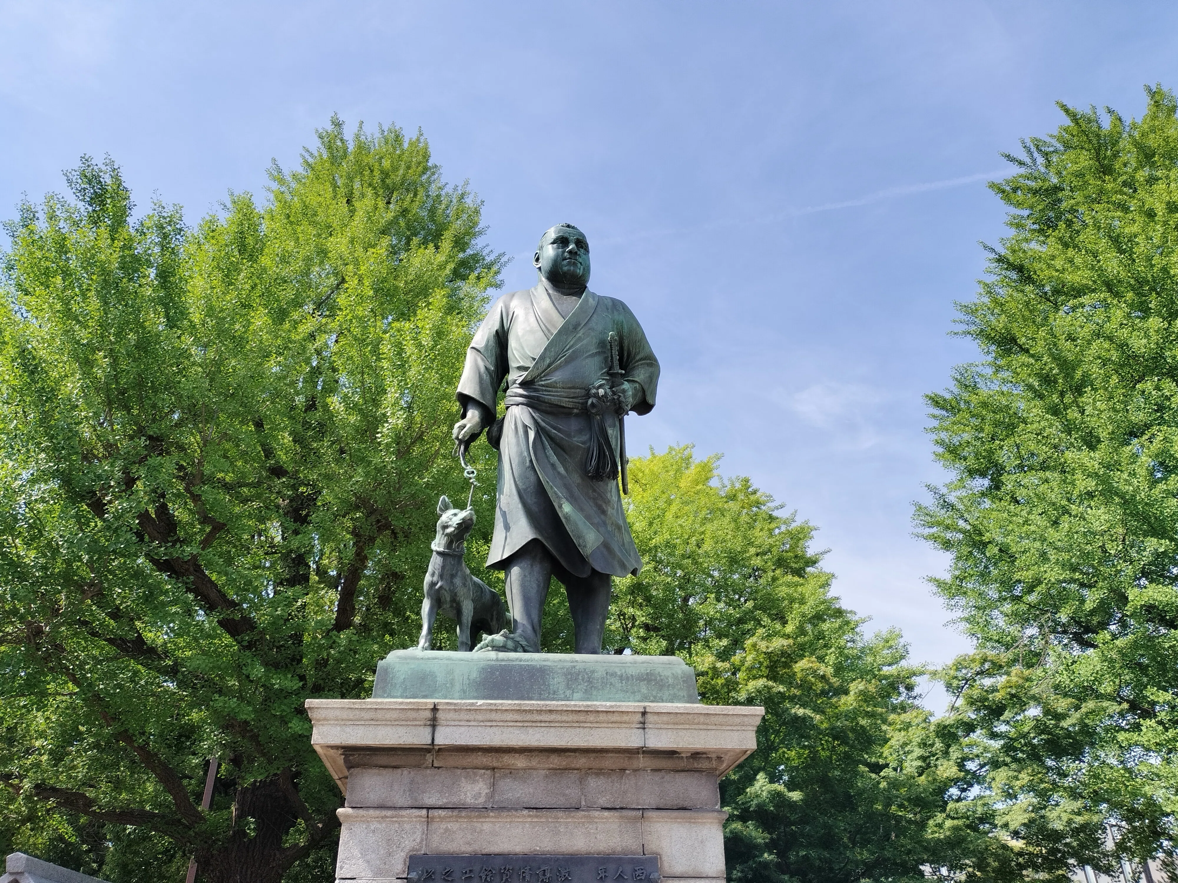 ツン（西郷さんの愛犬）の銅像を撮ってきました（東京都 上野恩賜公園