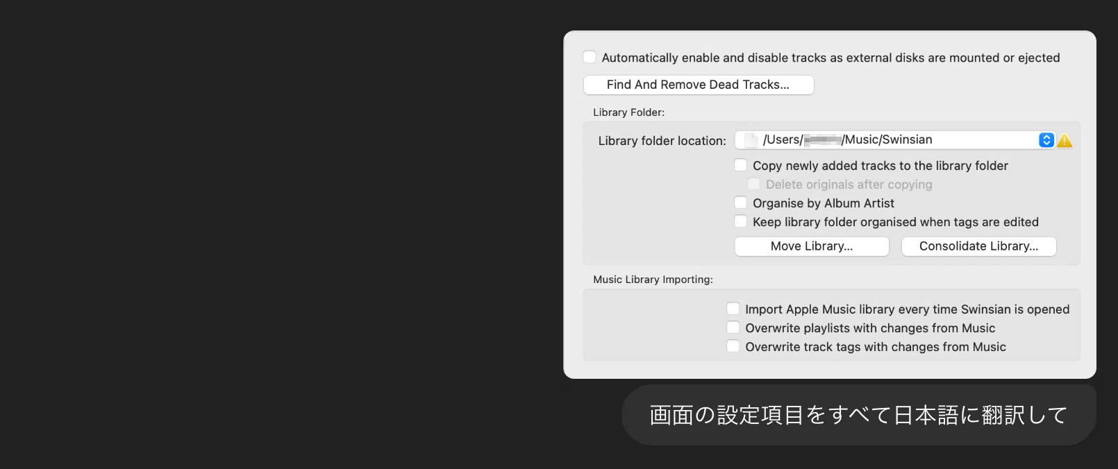 When I asked ChatGPT to translate the English app settings screen