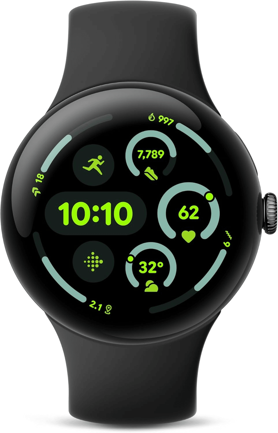 Google Pixel Watch マットブラック Google Pixel Watch Matte Black case/Obsidian Active 32GB +