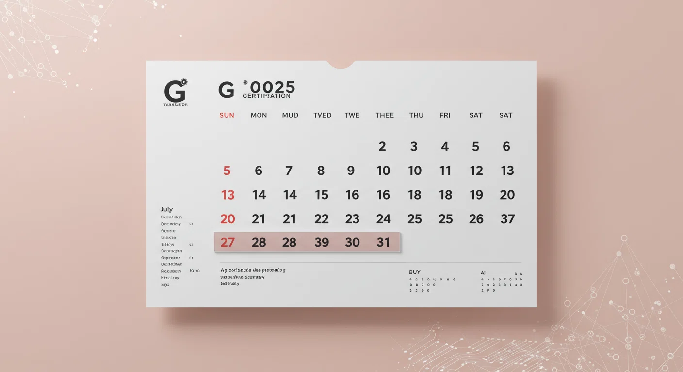 2025年G検定試験スケジュールカレンダー