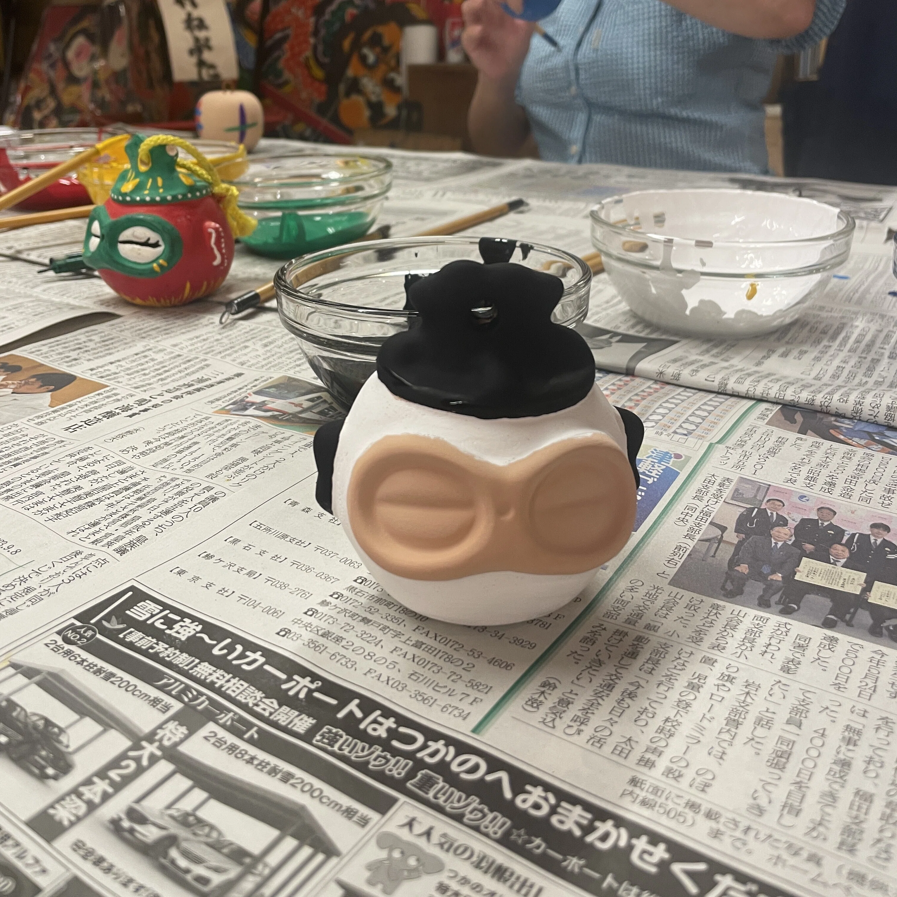 青森の休日】土鈴に絵付けをし、かねさ工場で見学＆みそ仕込みをしてき