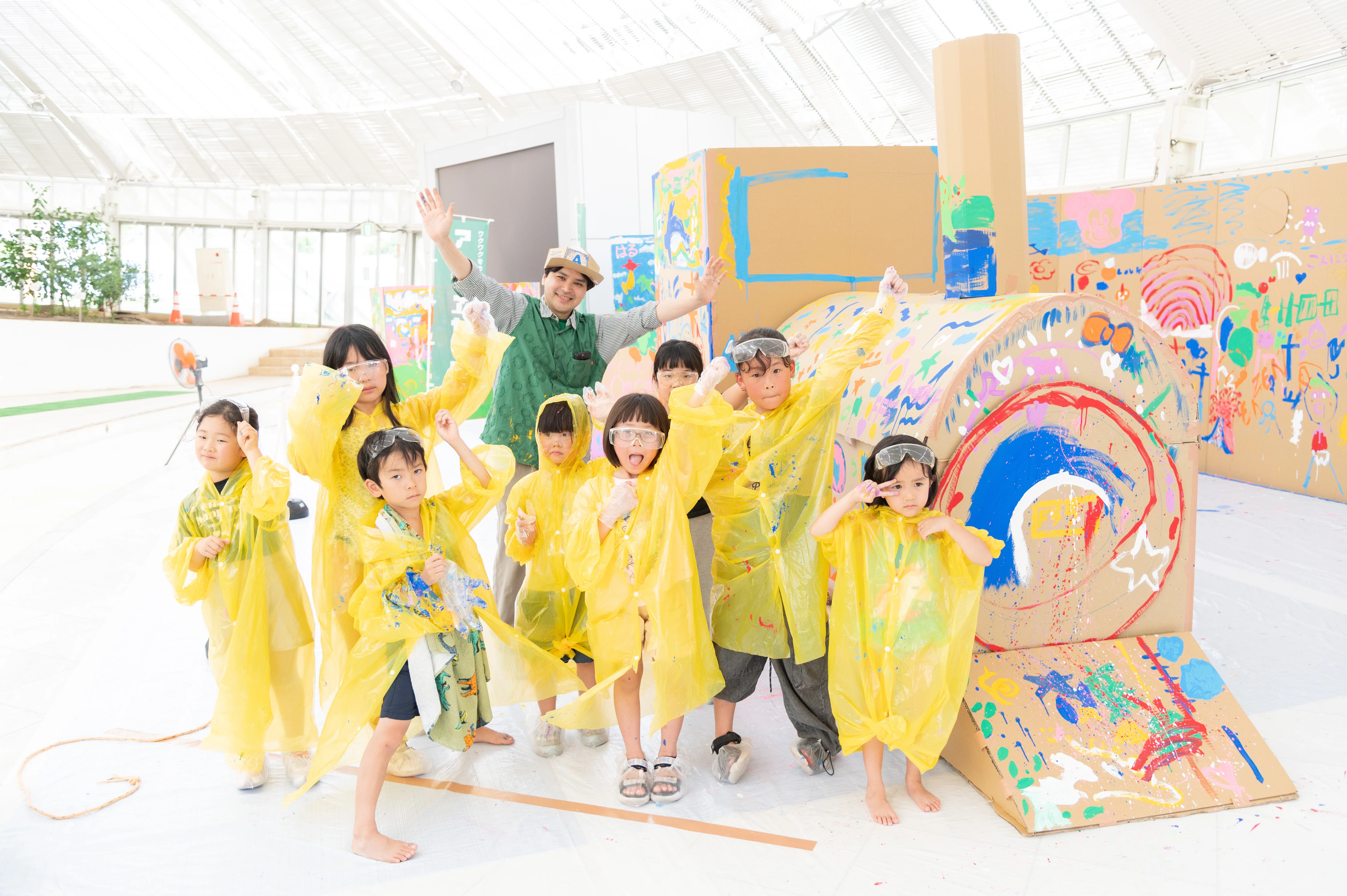 イベントレポ】空間造形作家山田龍太・ダンボール造形ペインティング
