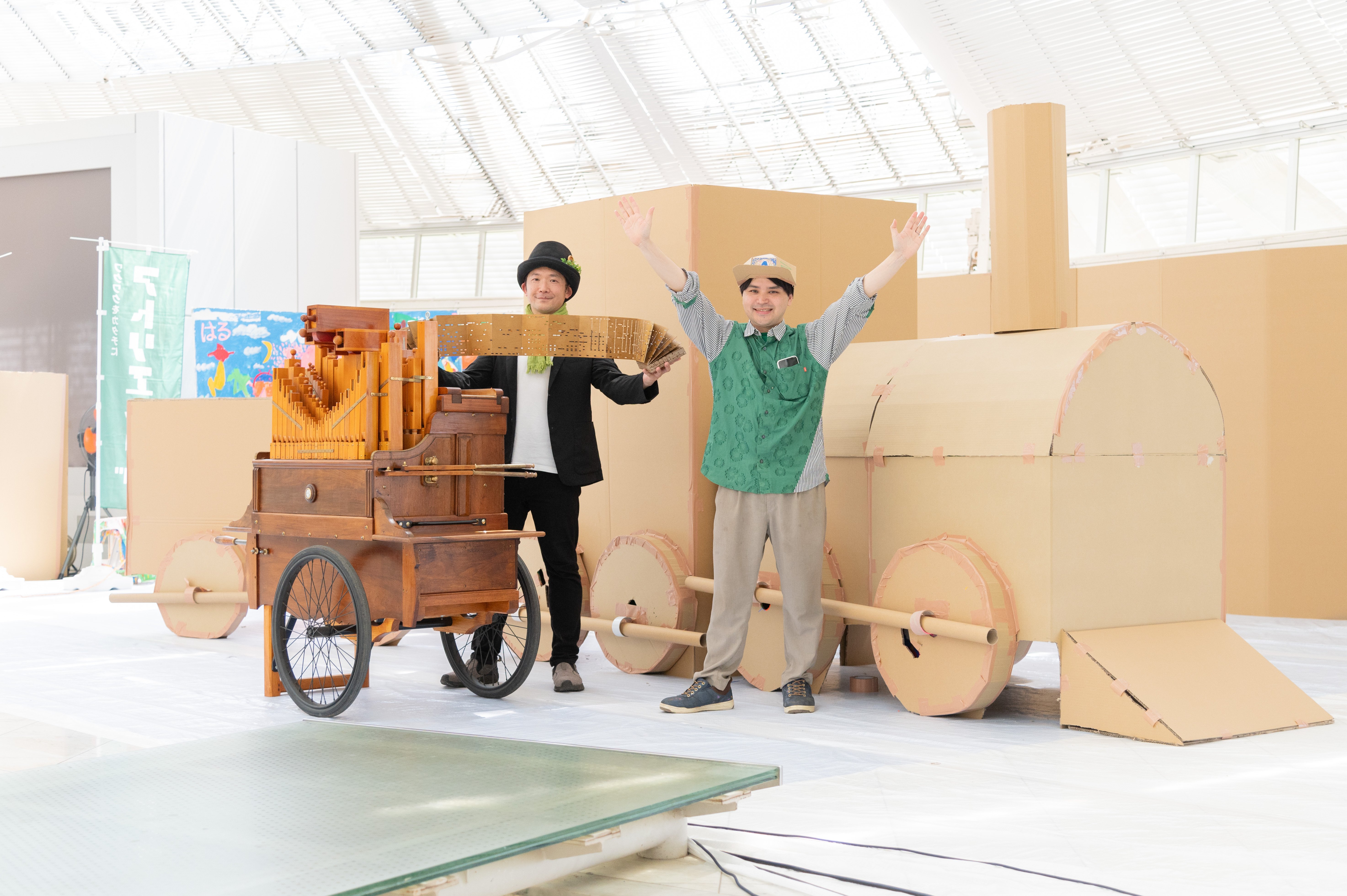 イベントレポ】空間造形作家山田龍太・ダンボール造形ペインティング