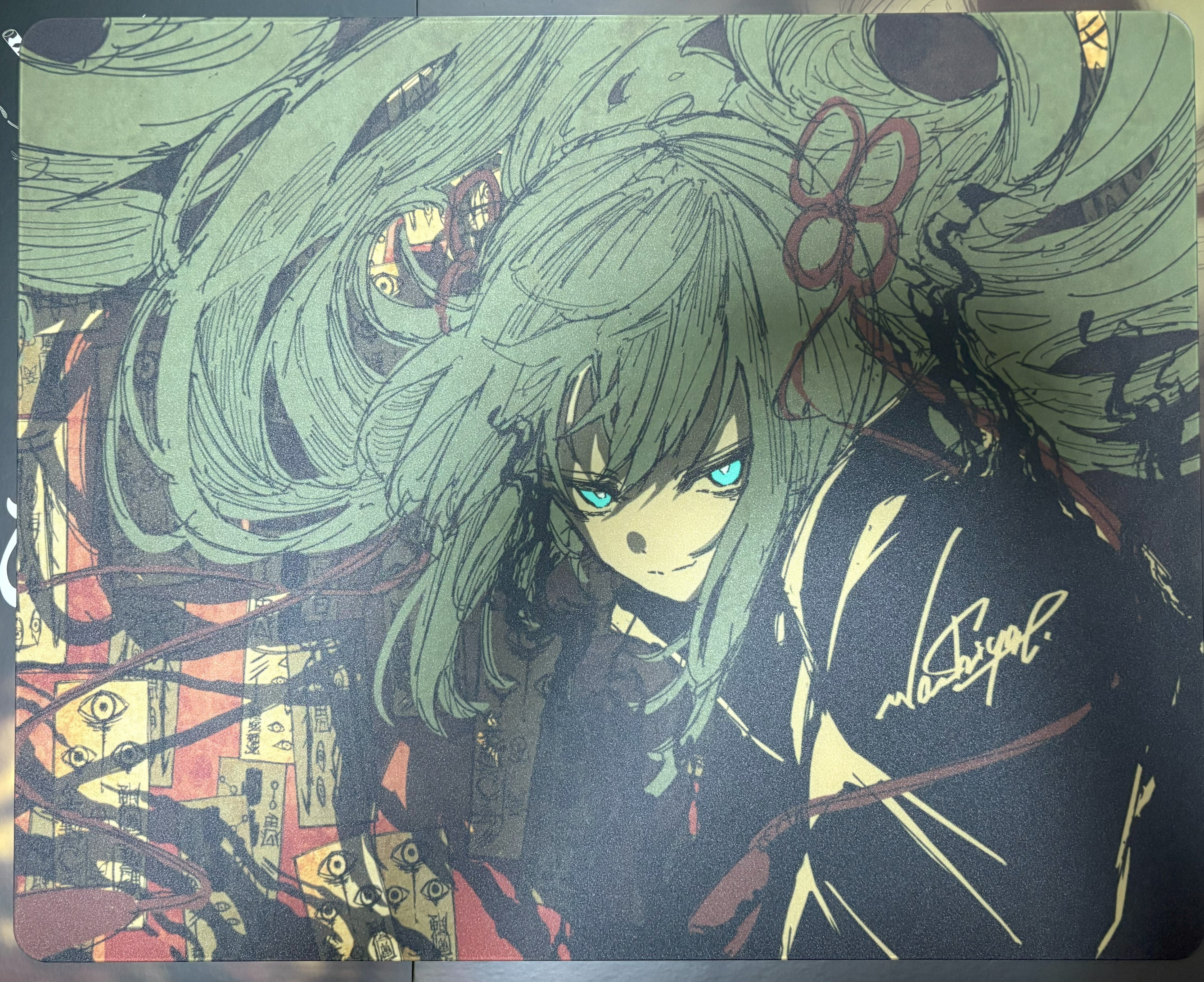 AbyssGamingガラスマウスパッドAbyss × WaShiYa[ひすい] AbyssGaming ガラス製ゲーミングマウスパッド Abyss × WaShiYa