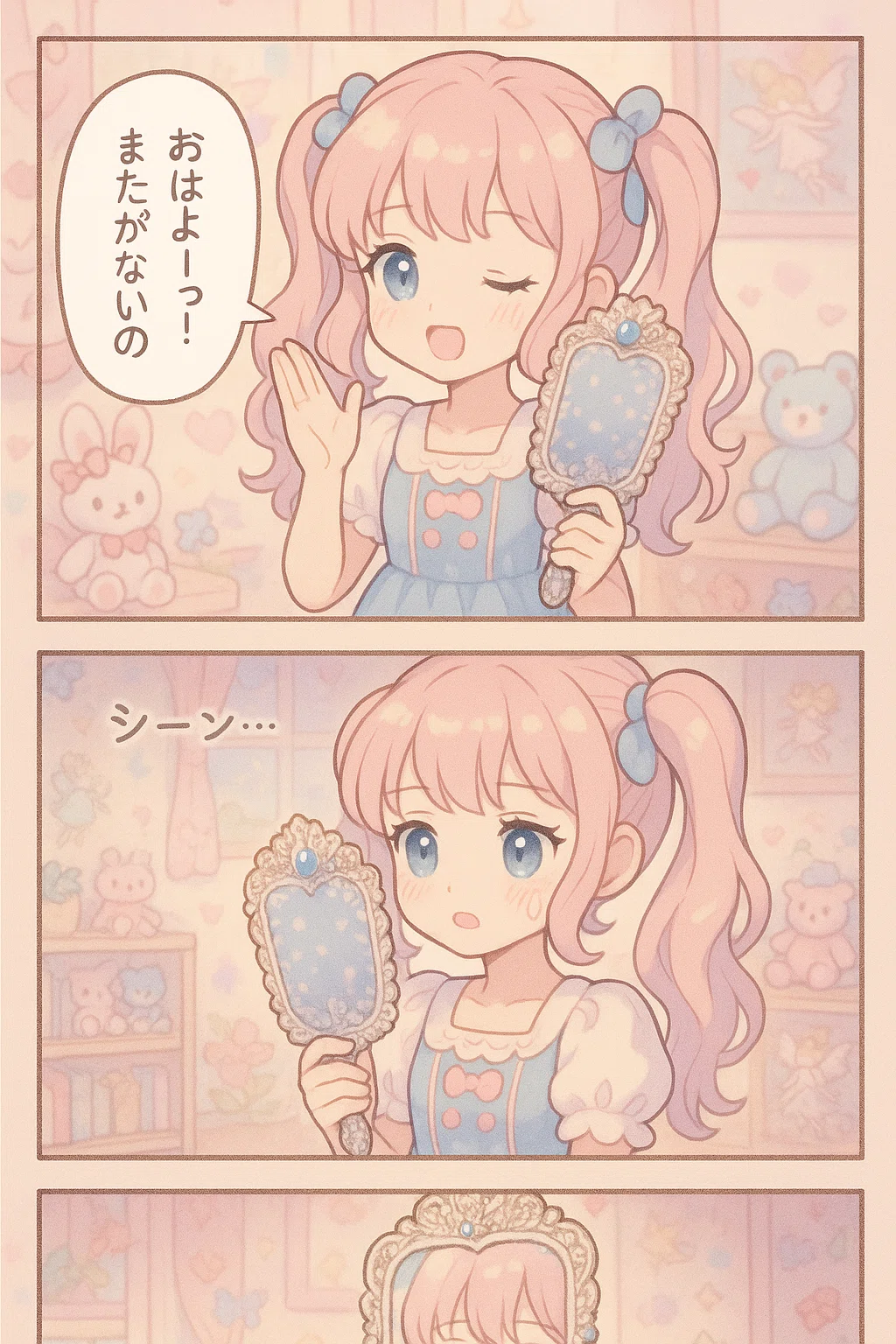 ついに私のChatGPTが四コマ漫画を覚えたの！！( ´•̥̥̥ω•̥̥̥`)｜百の