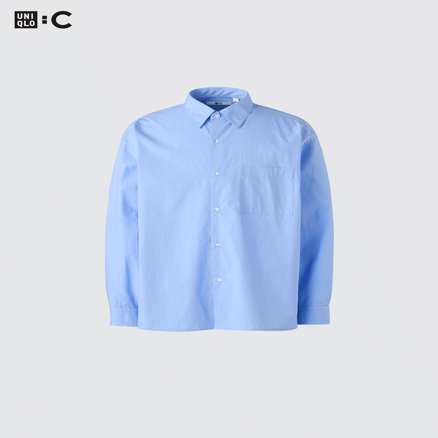 UNIQLO ブロードオーバーサイドシャツ 61 BLUE Lサイズ ユニクロ公式 | ブロードオーバーサイズシャツ/ストライプ