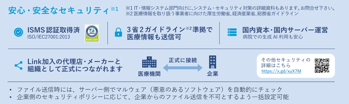 よくあるご質問／Linkのセキュリティ対策について教えてください