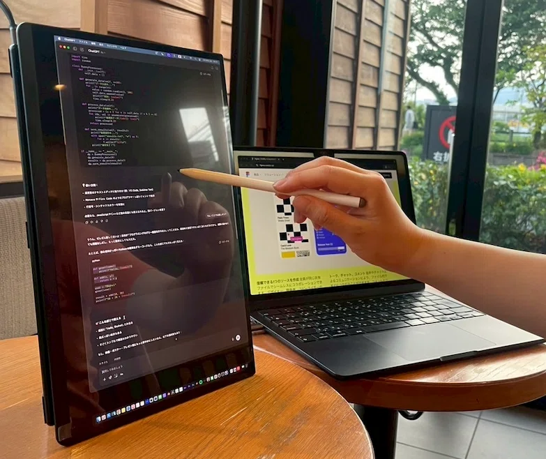モバイルモニターはカフェで使える？検証してみた！｜EHOMEWEI