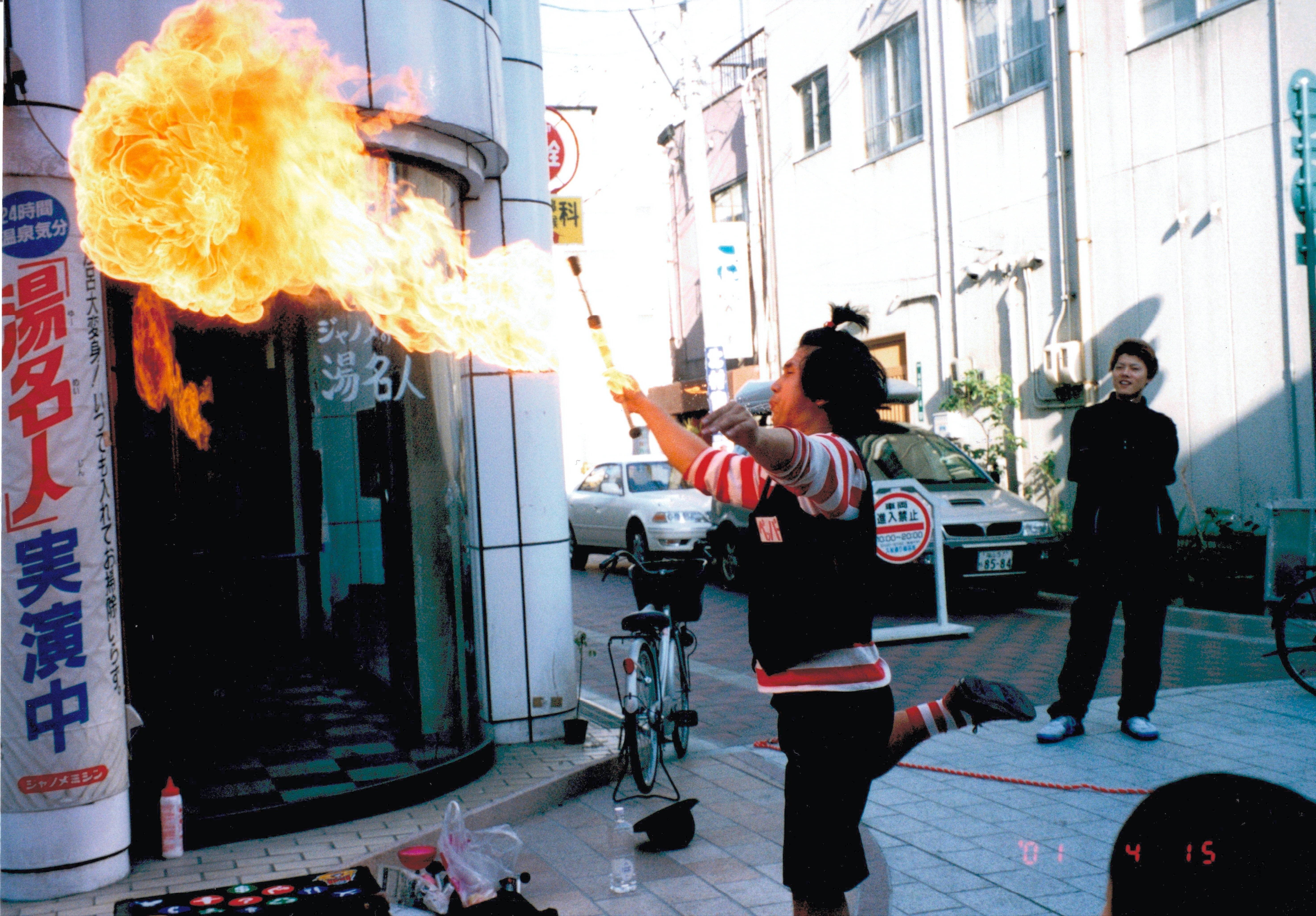 ファイアートーチ3本セット ジャグリング 大道芸 シガーボックス