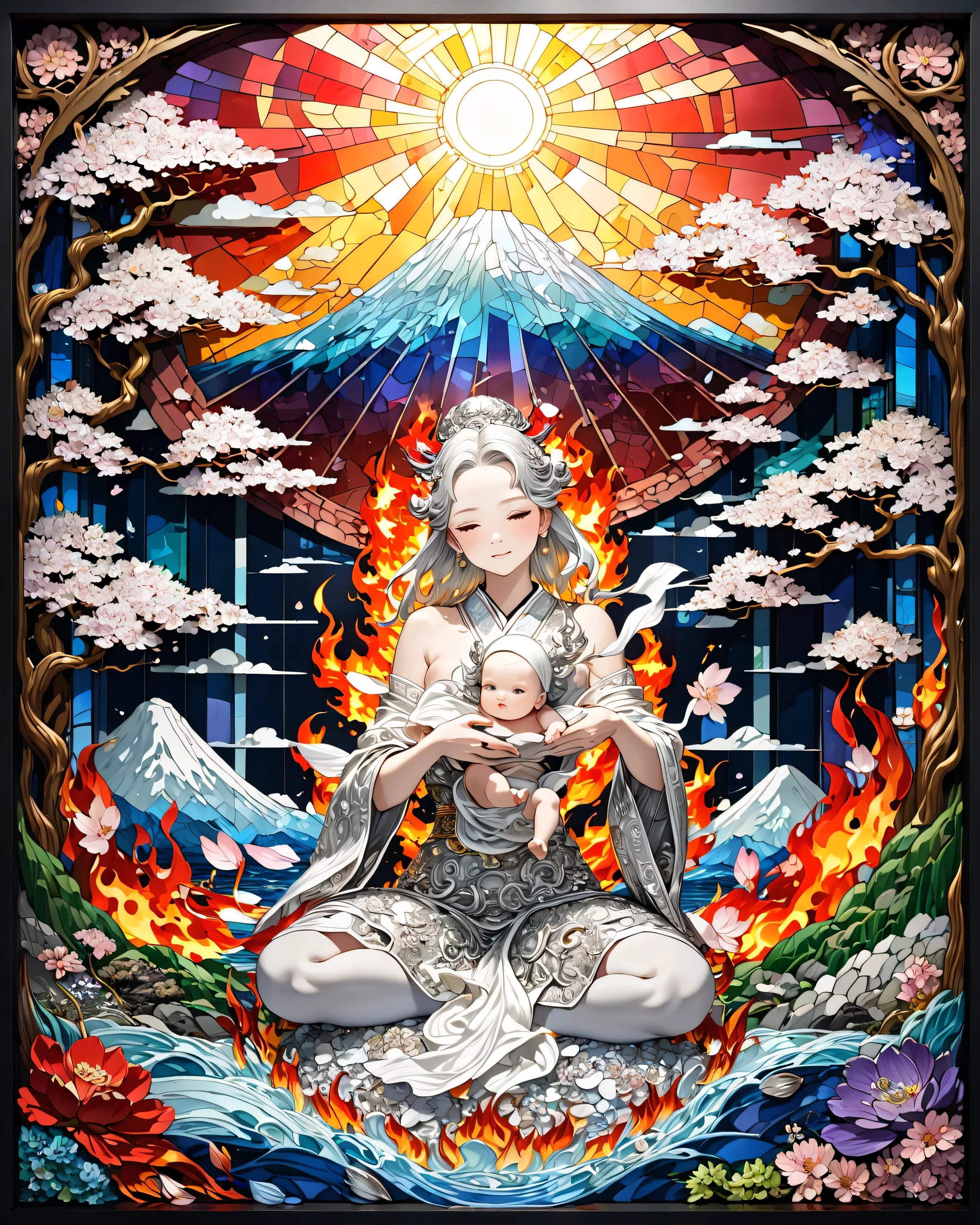 火中に咲く桜 ― 木花之佐久夜毘売」｜Azan