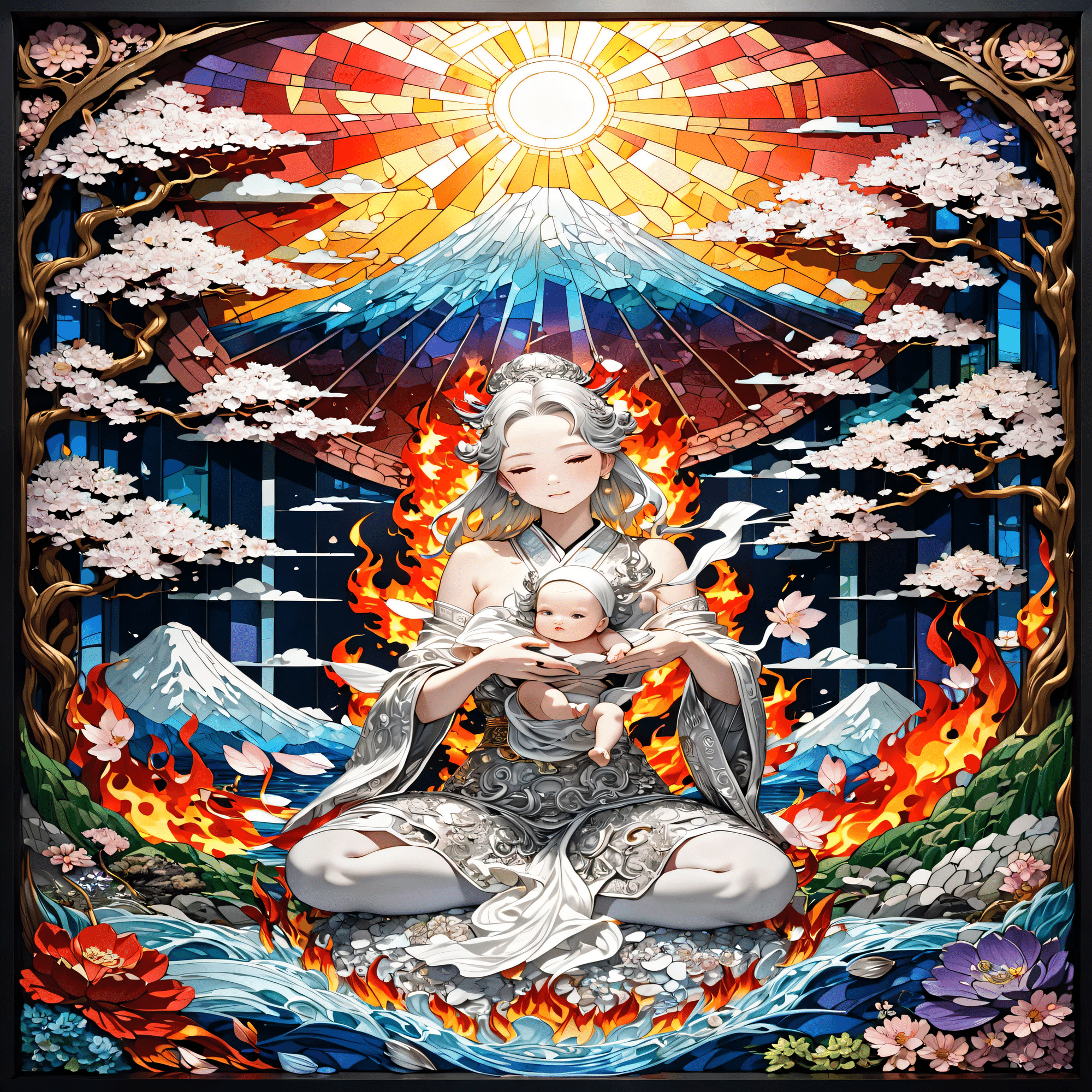 火中に咲く桜 ― 木花之佐久夜毘売」｜Azan