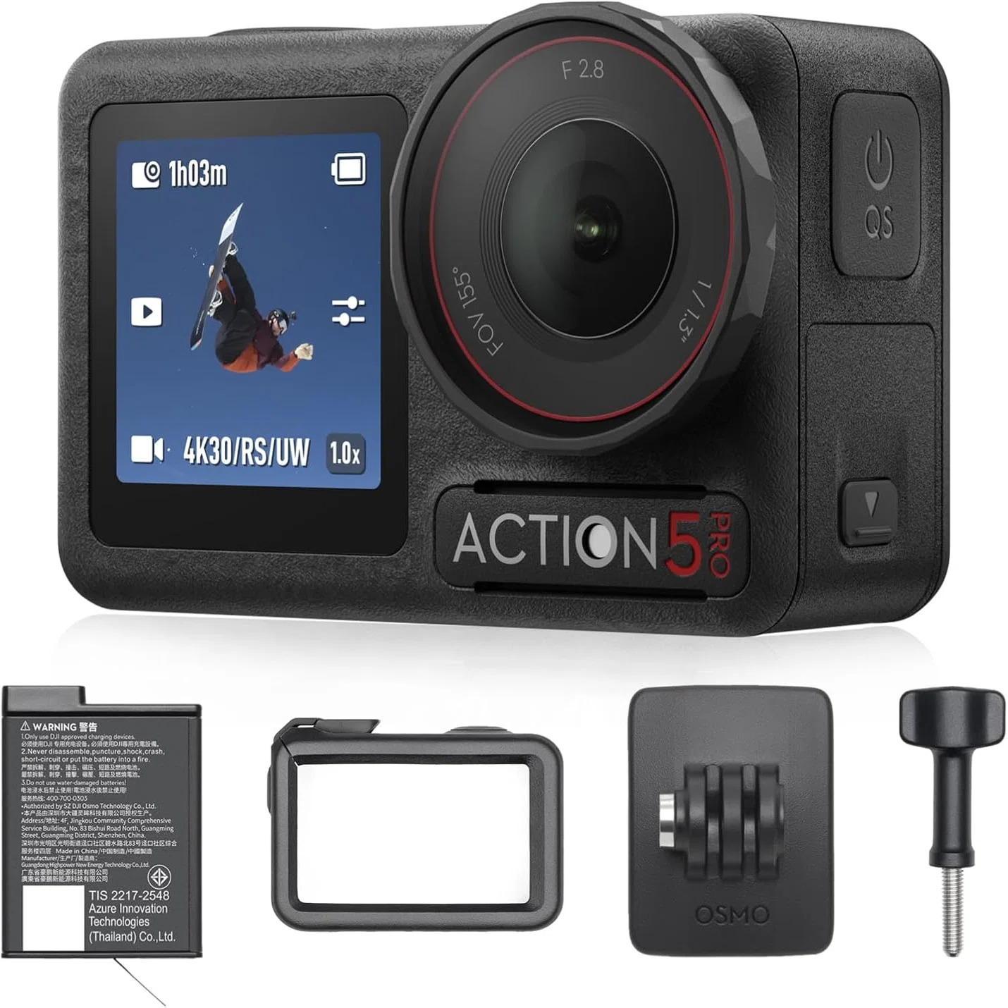 美品・付属品完備】DJI Osmo Action 5 Pro スタンダードコンボ DJI Osmo Action 5 Pro スタンダードコンボ 4Kアクションカメラ
