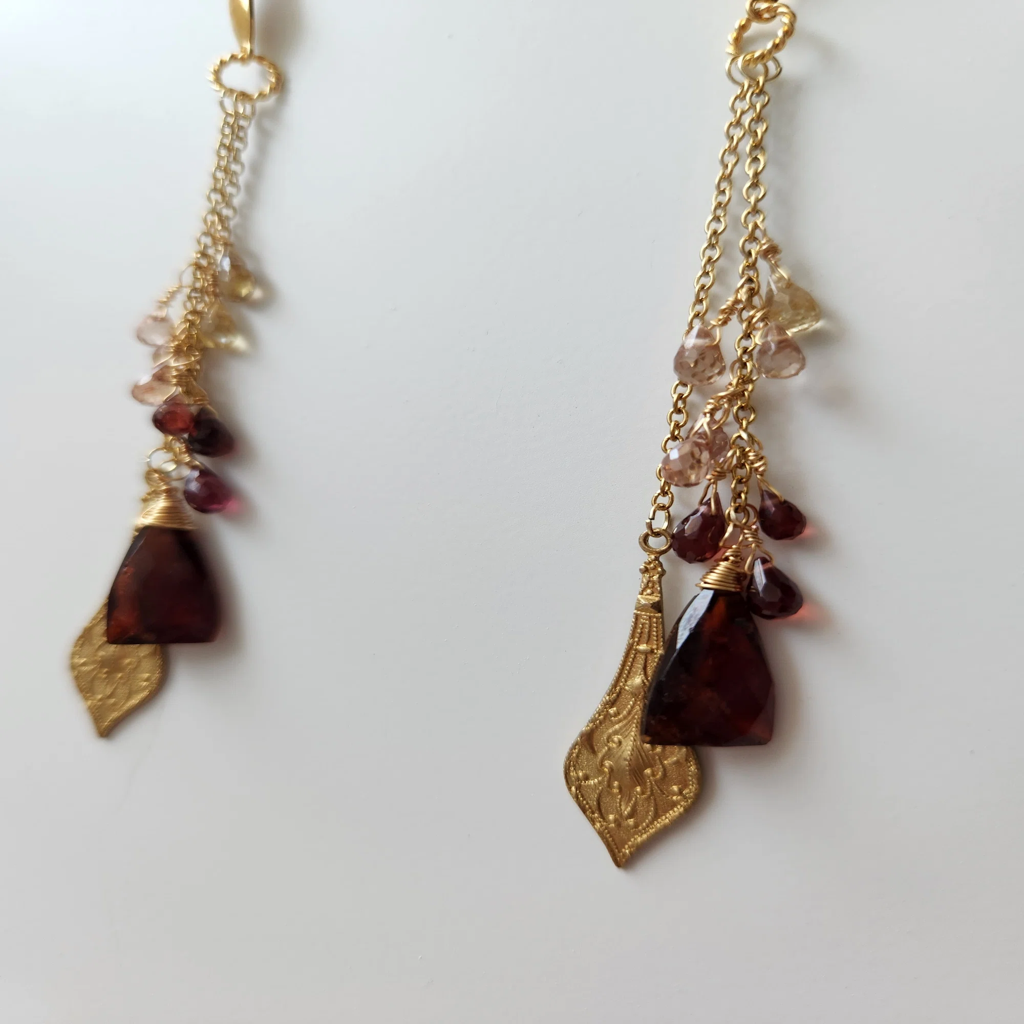天然石アクセサリー ハンドメイド 作ってみた 練習作品1｜Nagisa.S