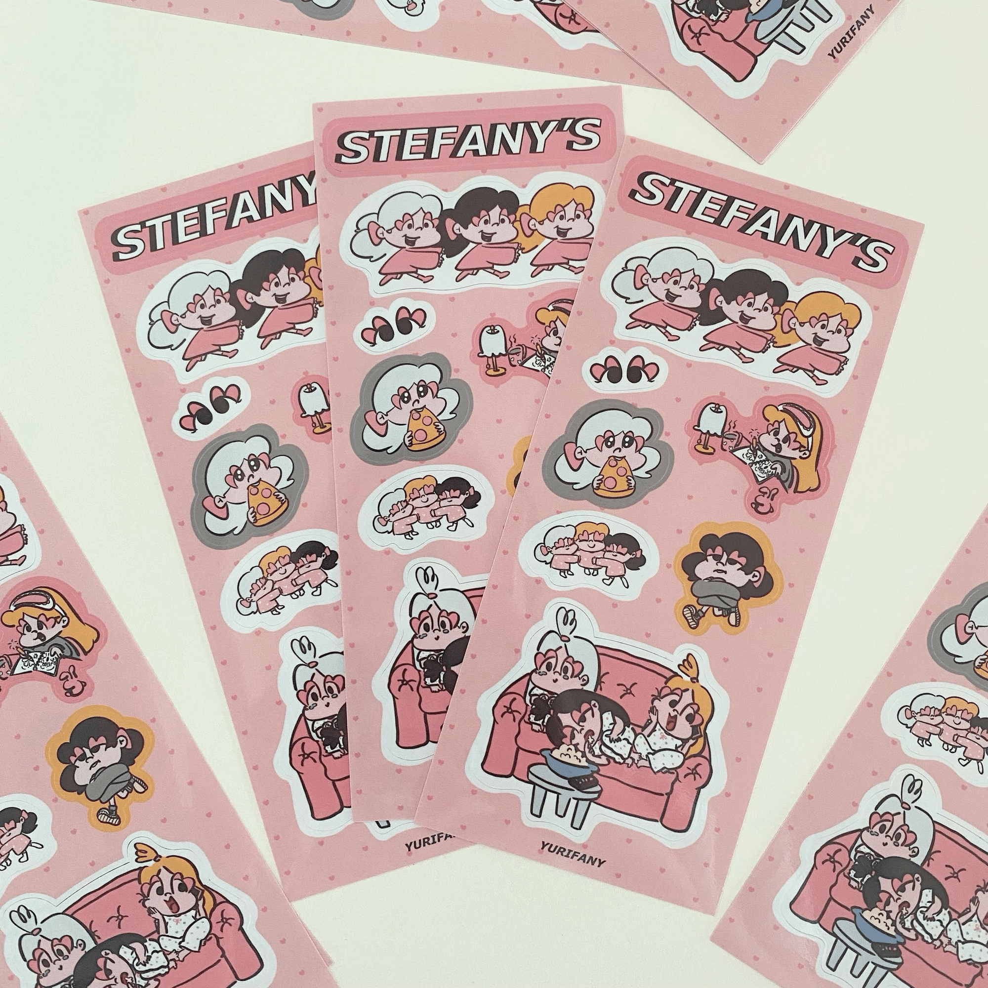 韓国グッズ製造ハヌルファクトリー】ハーフカットシール制作実績