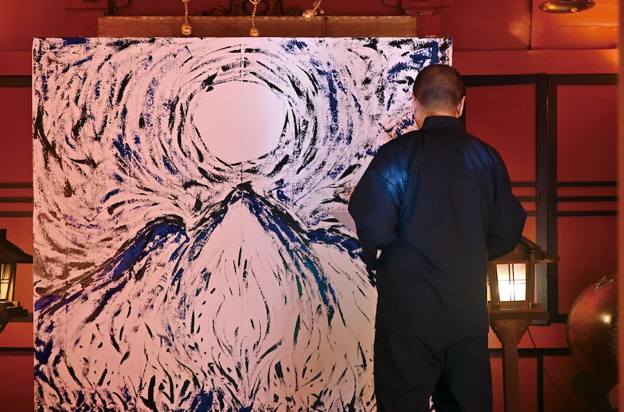 岩木山と観音様のエネルギーを描いた日｜久渡寺で奉納した絵との再会
