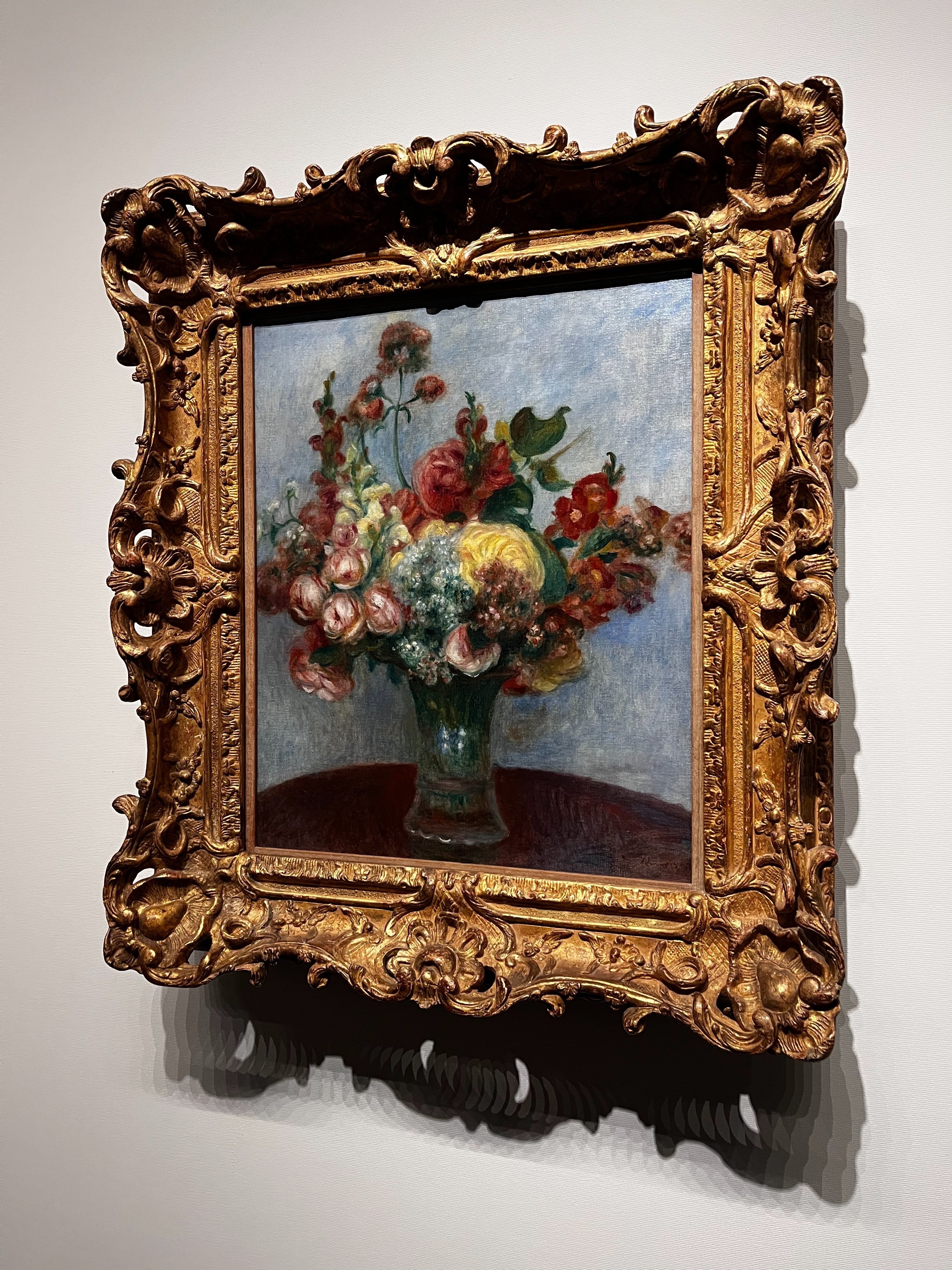 ルノワール 花瓶の花　印刷画　金　額縁　フレーム　絵画　アート ルノワール 花瓶の花 印刷画 金 額縁 フレーム 絵画 アート 名画額縁